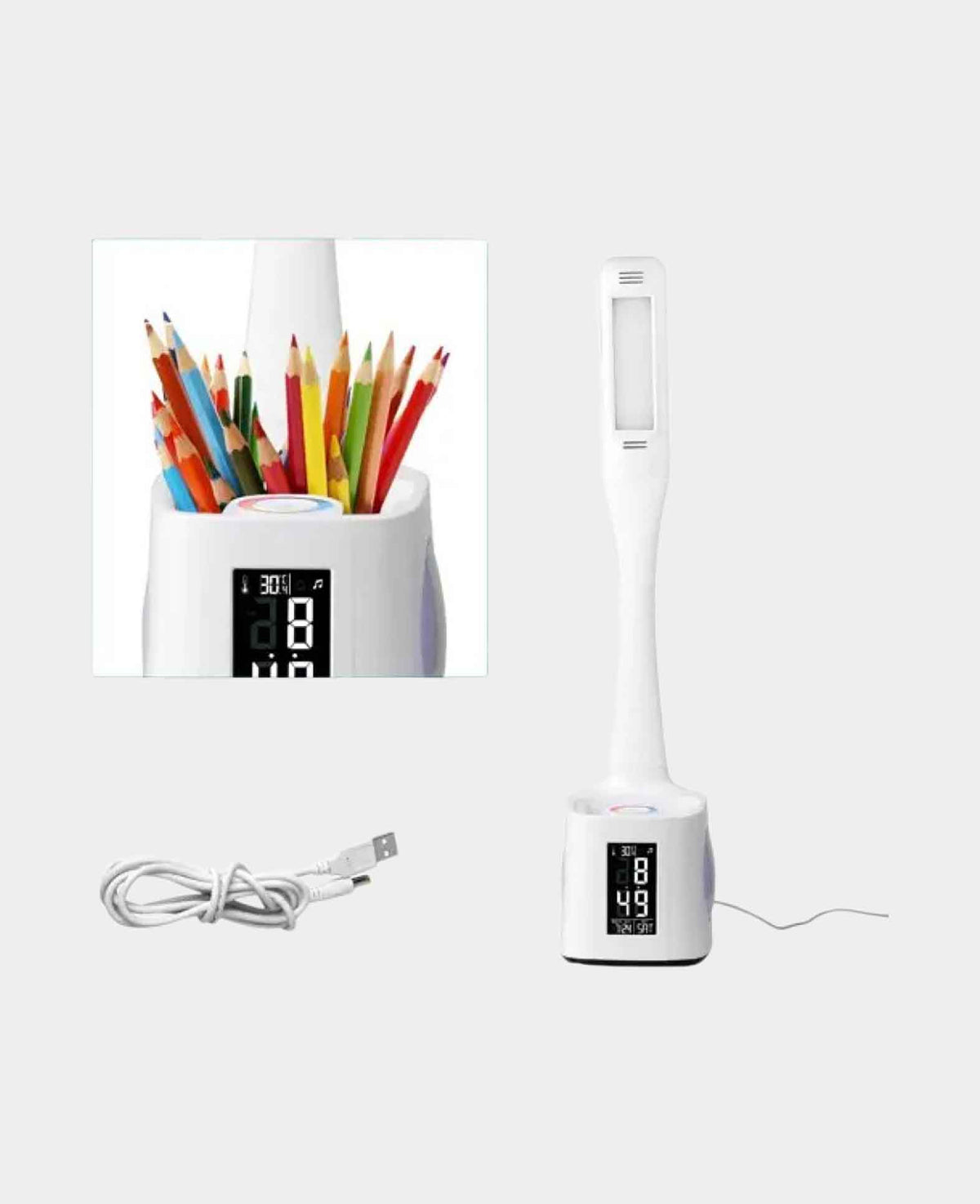 6-in-1 (10W) LED Desk Lamp Dimmable Table Lamp with Pen Holder