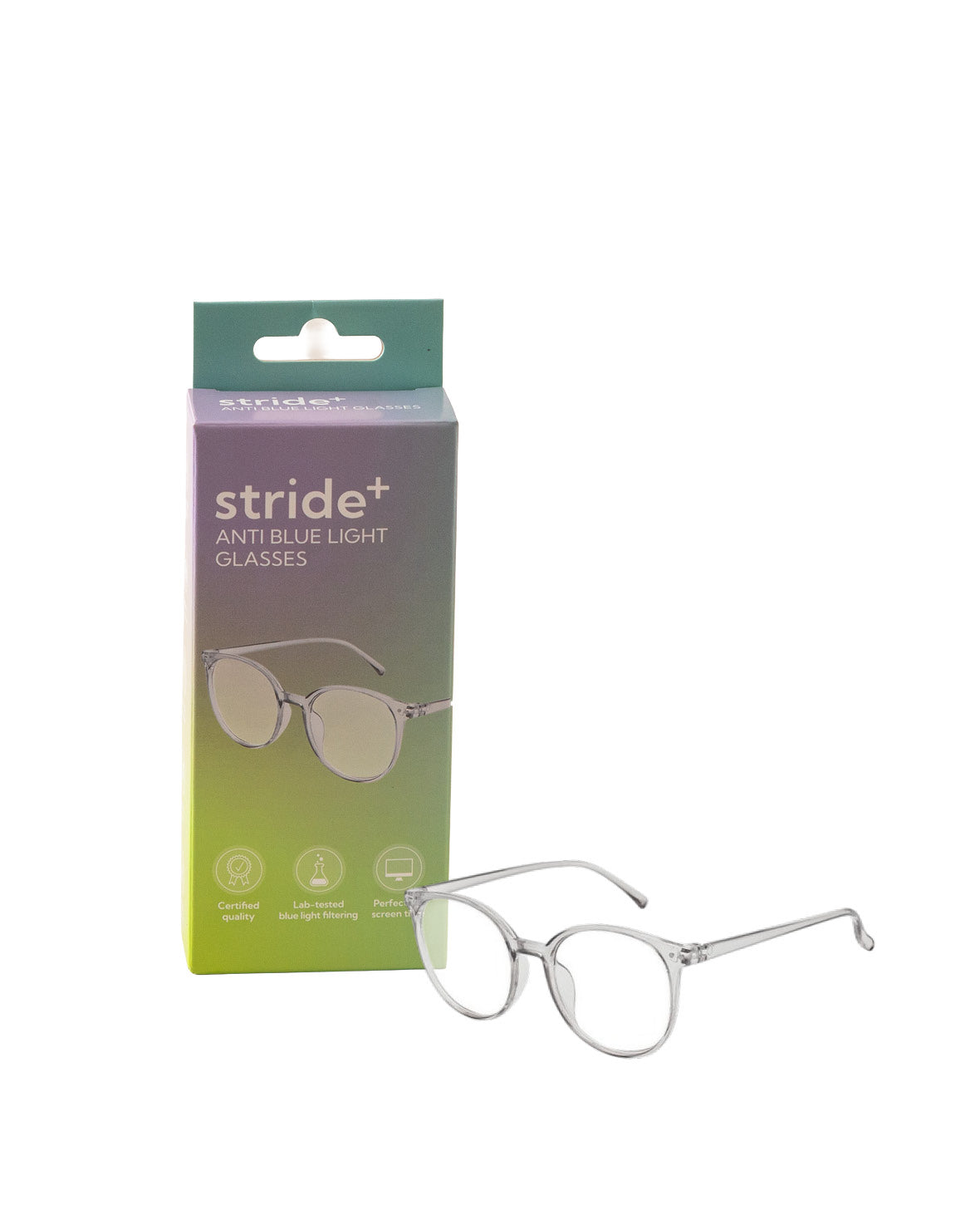 Lunettes anti-lumière bleue, lunettes d'ordinateur à filtre de lumière bleue - Gris / Transpa