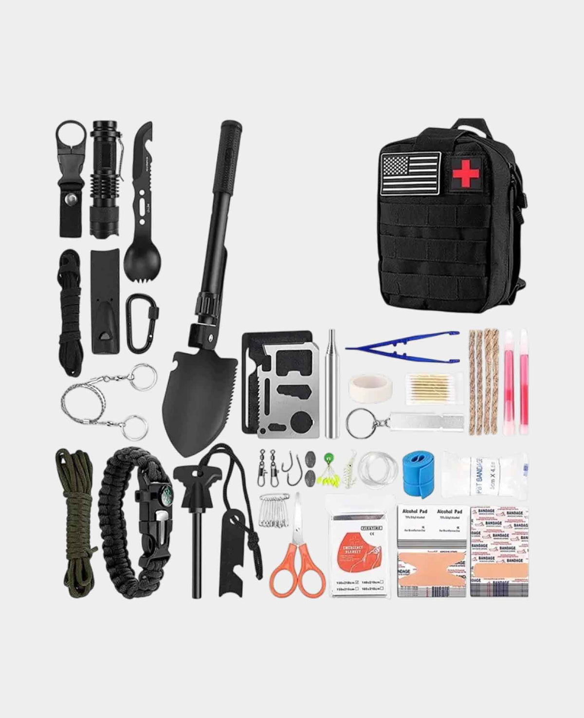29in1 Outdoor Survival Tasche Notfall SOS Kit für