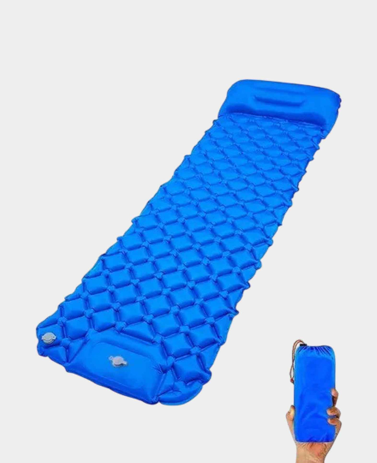 (195x61x6cm) Aufblasbare Isomatte Outdoor Luftmatratze mit Fusspu