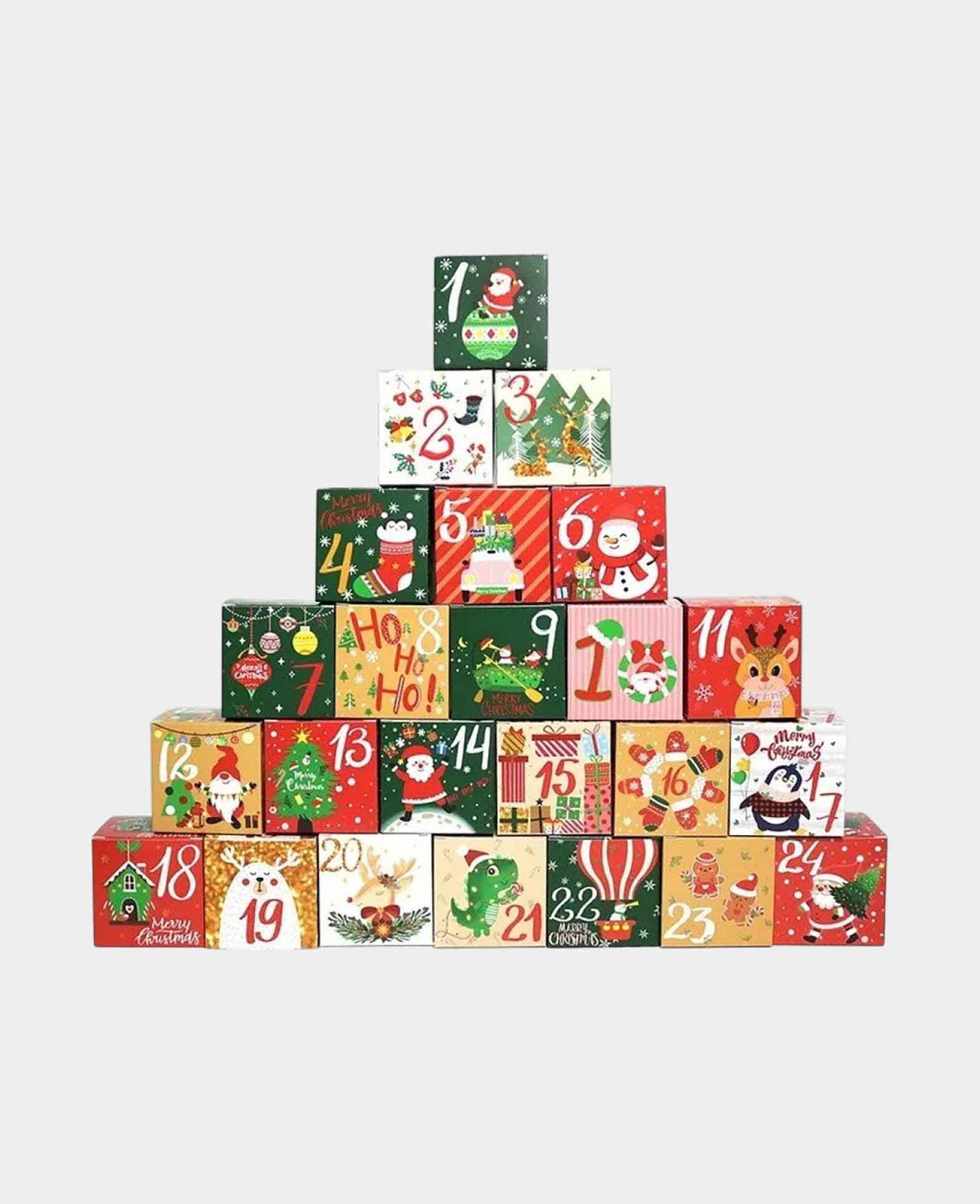 Calendrier de l'Avent DIY à remplir, coffrets de Noël, lot de 24