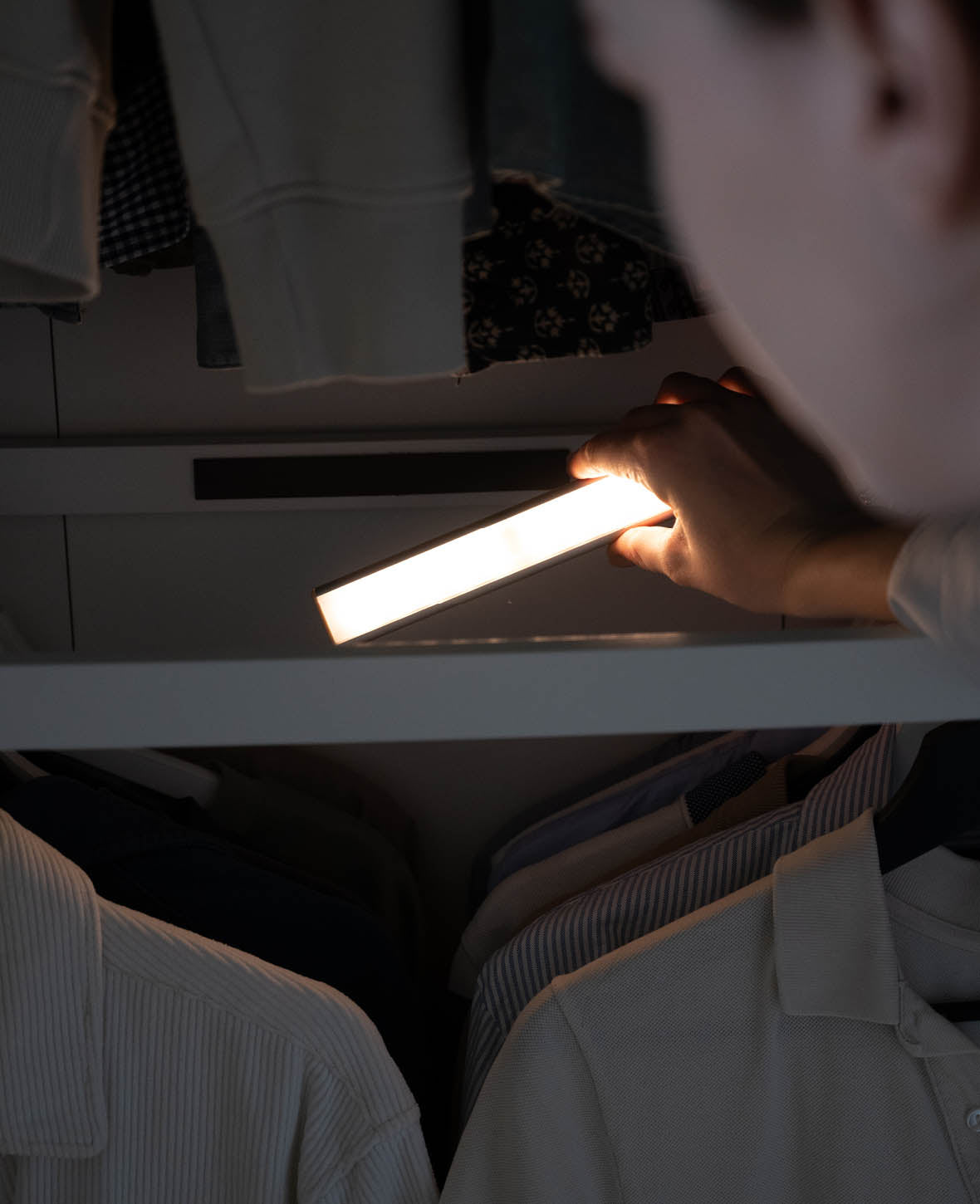 (19cm) 24 LED Bande lumineuse magnétique USB pour éclairage d'armoire