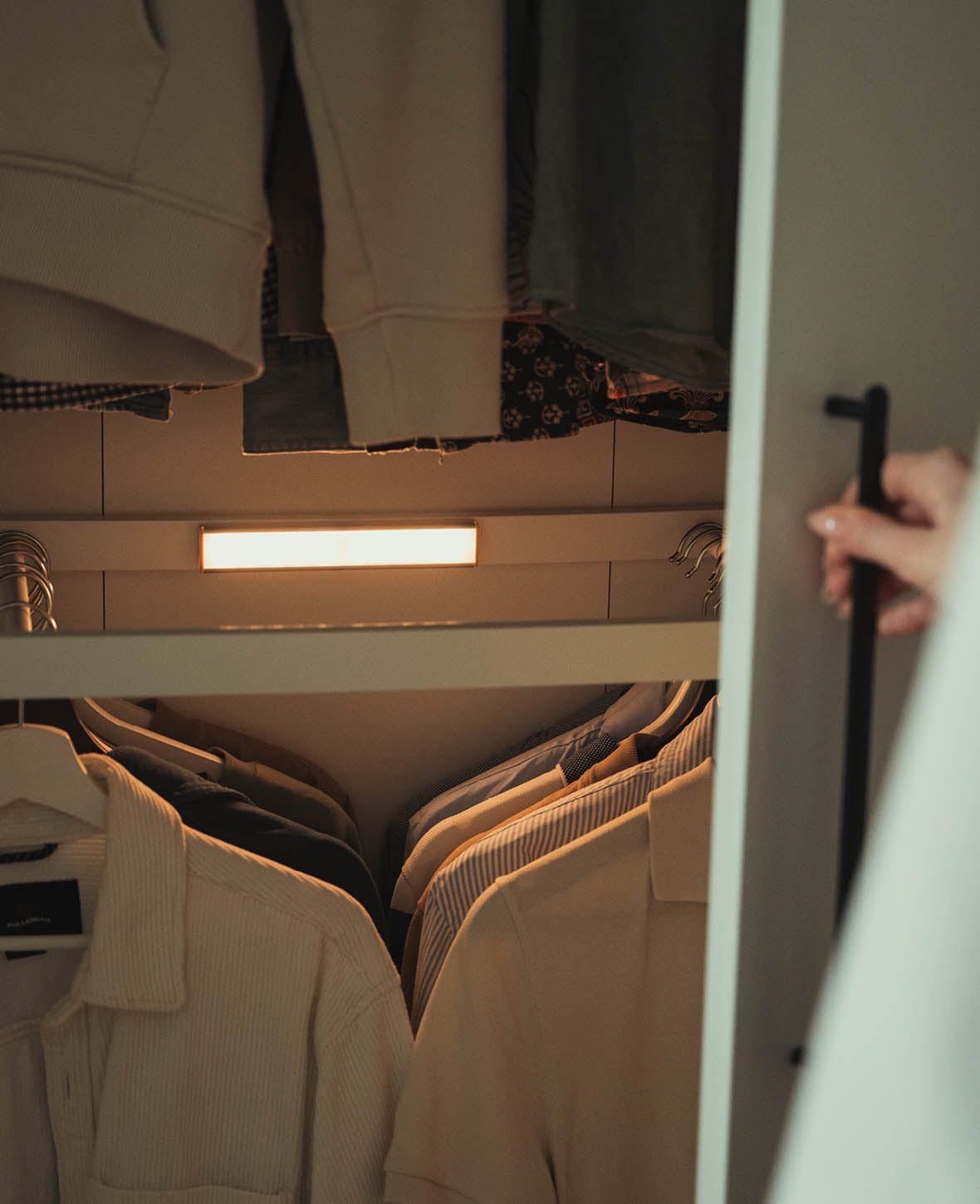 (19cm) 24 LED Bande lumineuse magnétique USB pour éclairage d'armoire
