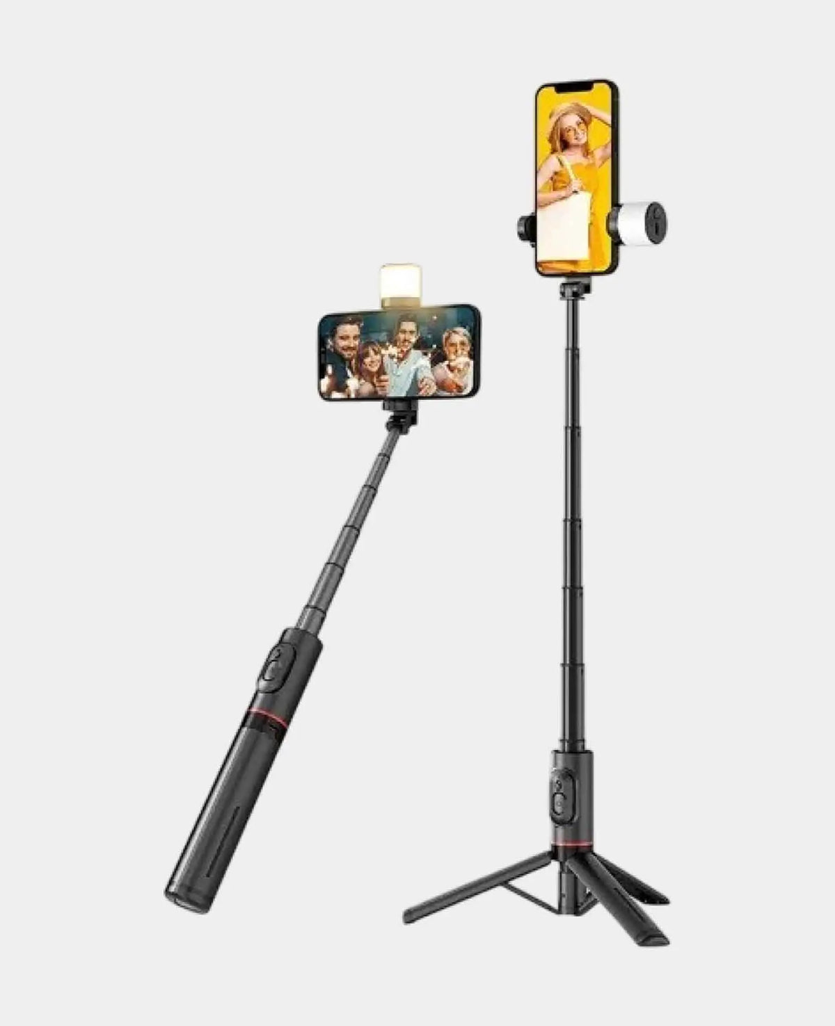 (75cm) Selfie Stick Tripod Dreibein Stativ Halterung mit LED Beleuchtu