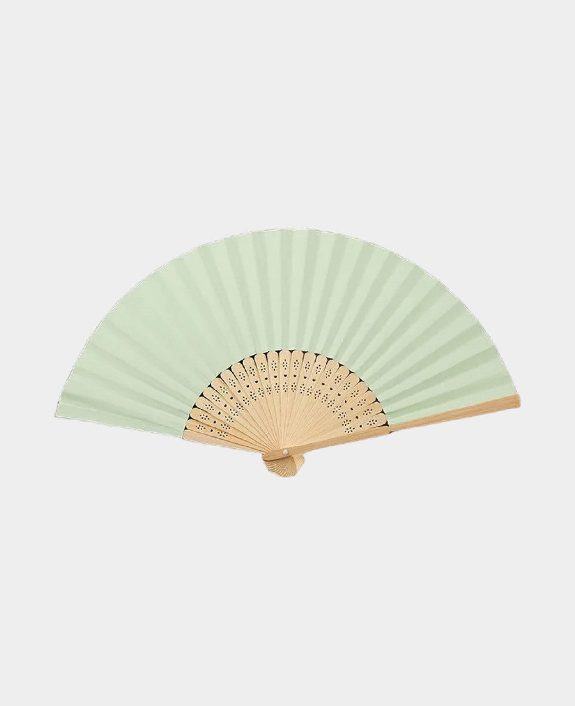 Papier Fächer Faltbare Hochzeit Deko - Grün / Braun, 10 Stk.