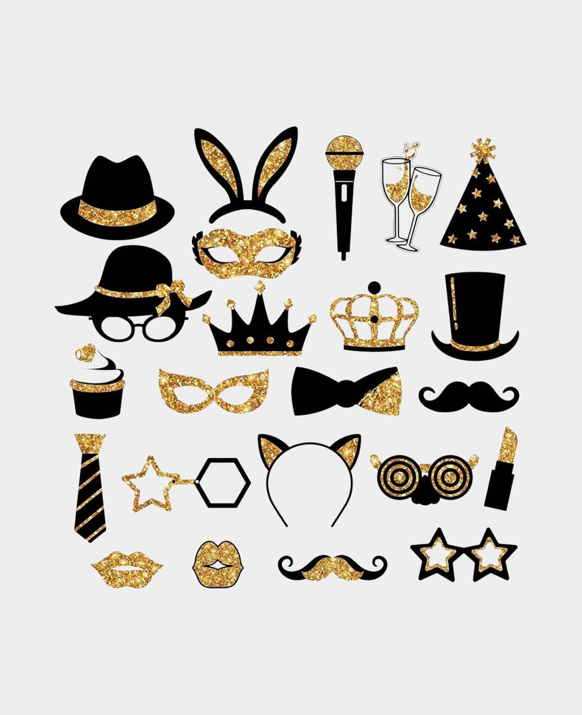 Accessoires de Photobooth pour Fête, 25 Pièces