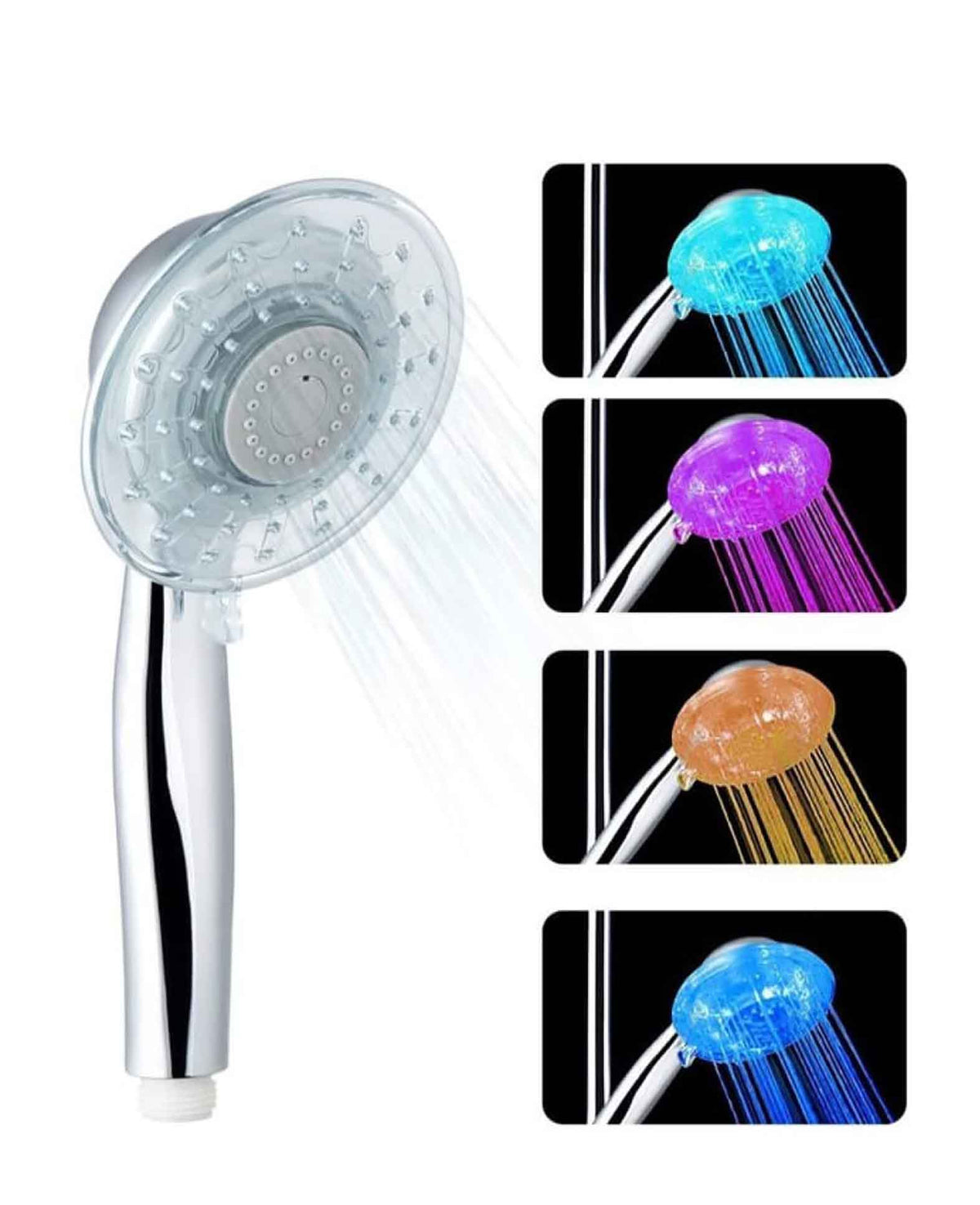 Universal LED Duschkopf Hand Brause Hydropower Far