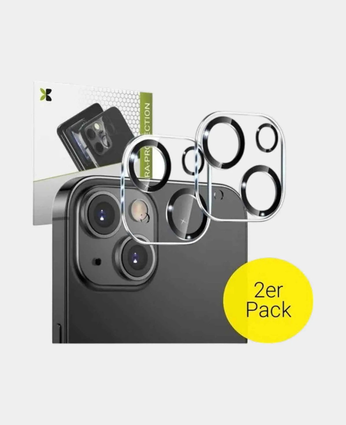 Apfelkiste - (2er Set) iPhone 14 / iPhone 14 Plus Kamera Objektiv Prot