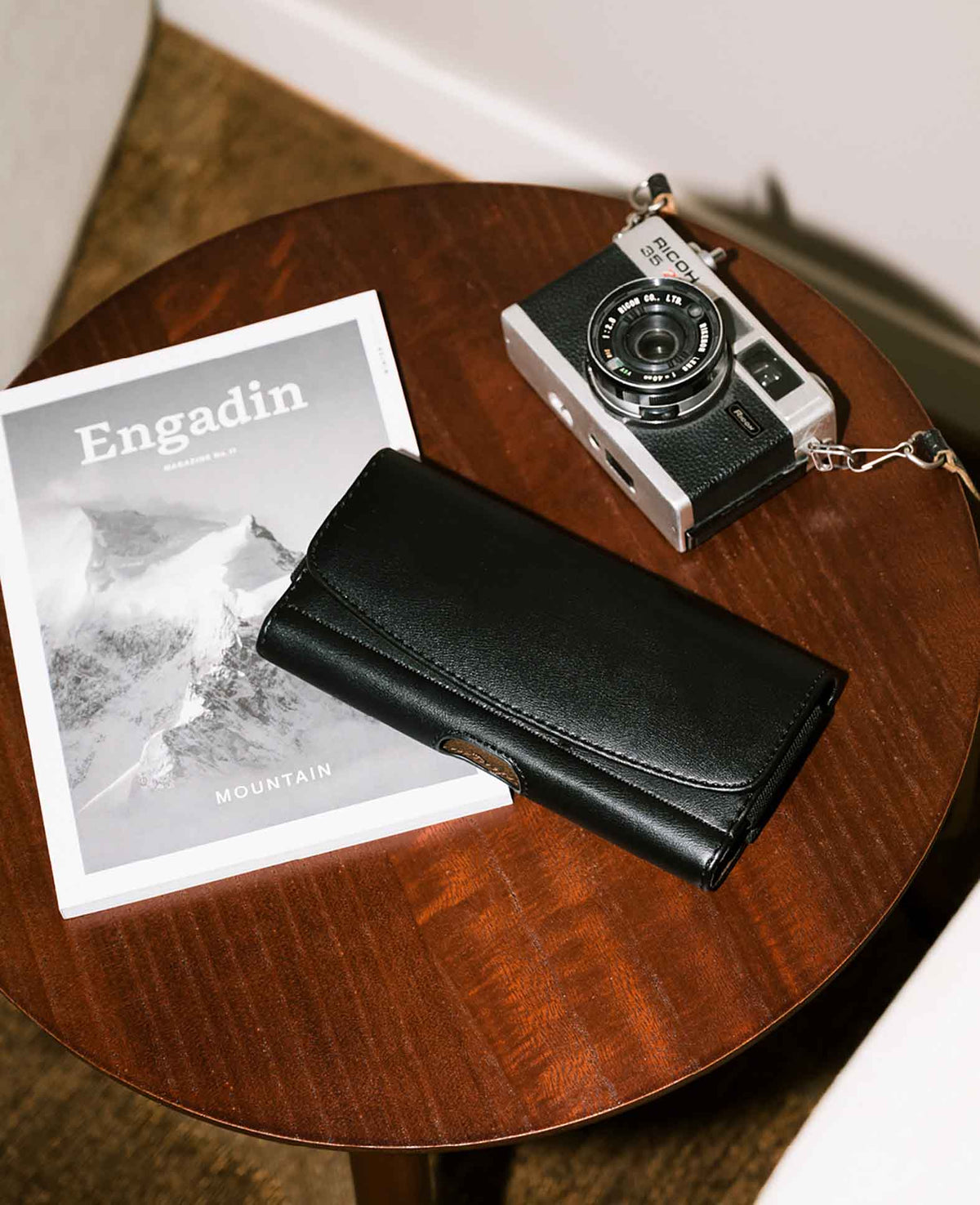 (18x9x2cm) Universal XXXL Leather Pouch with Belt Clip - Black