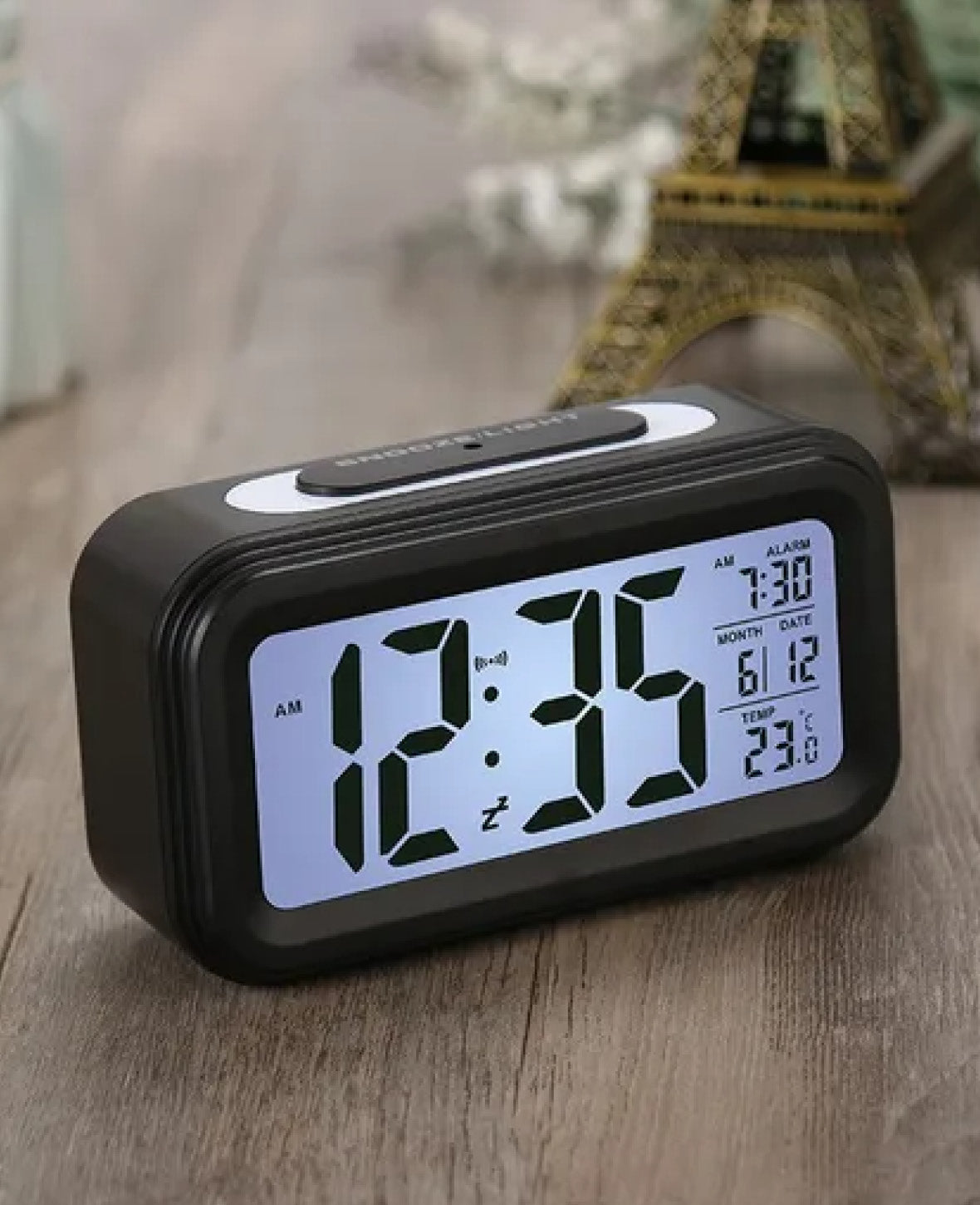 Digitaler LED Wecker mit Temperaturanzeige + Datumsanzeige (Batteriebe