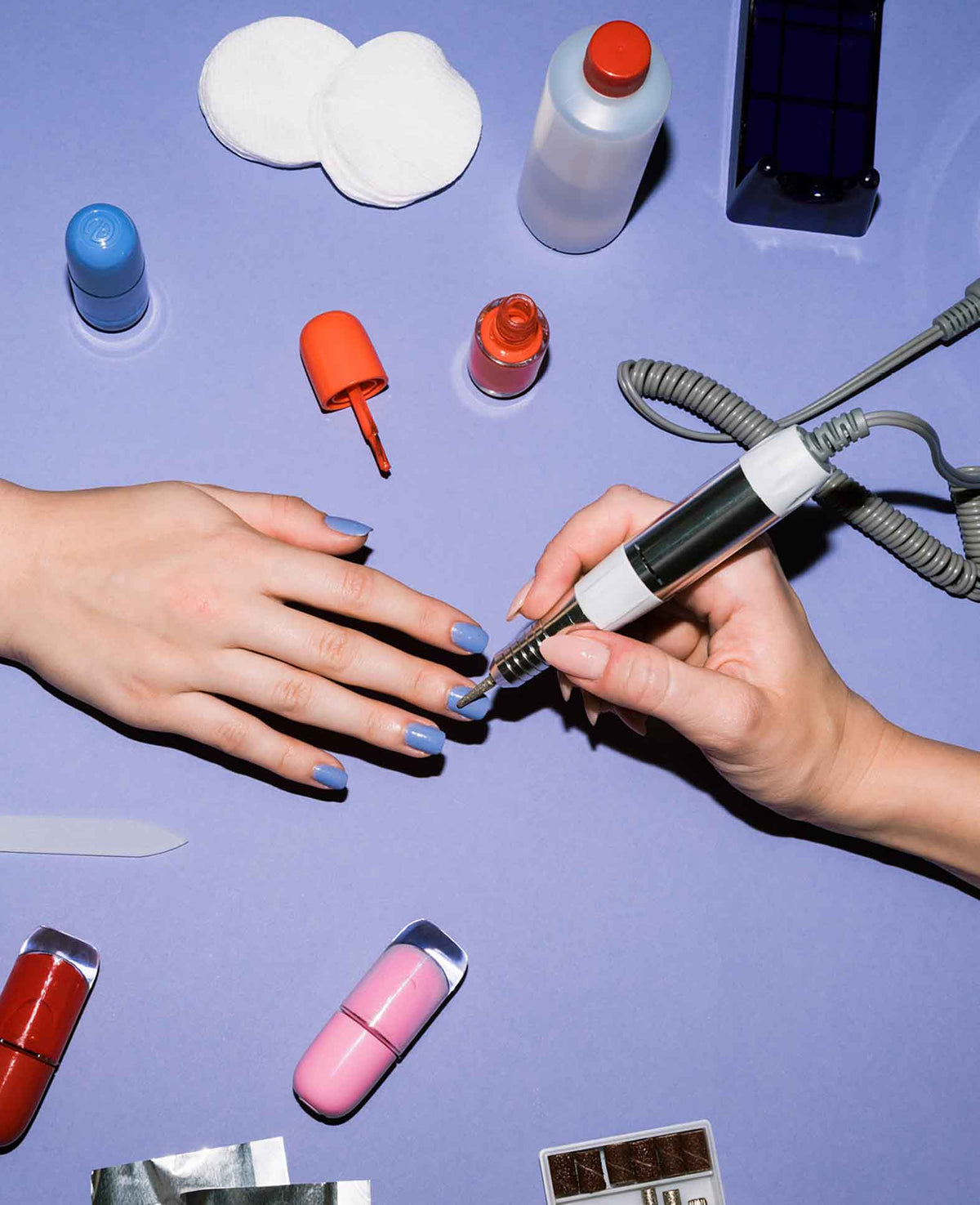 (6in1) Electric Nail Drill Nail Care with Pedal Polishing Tool Ma