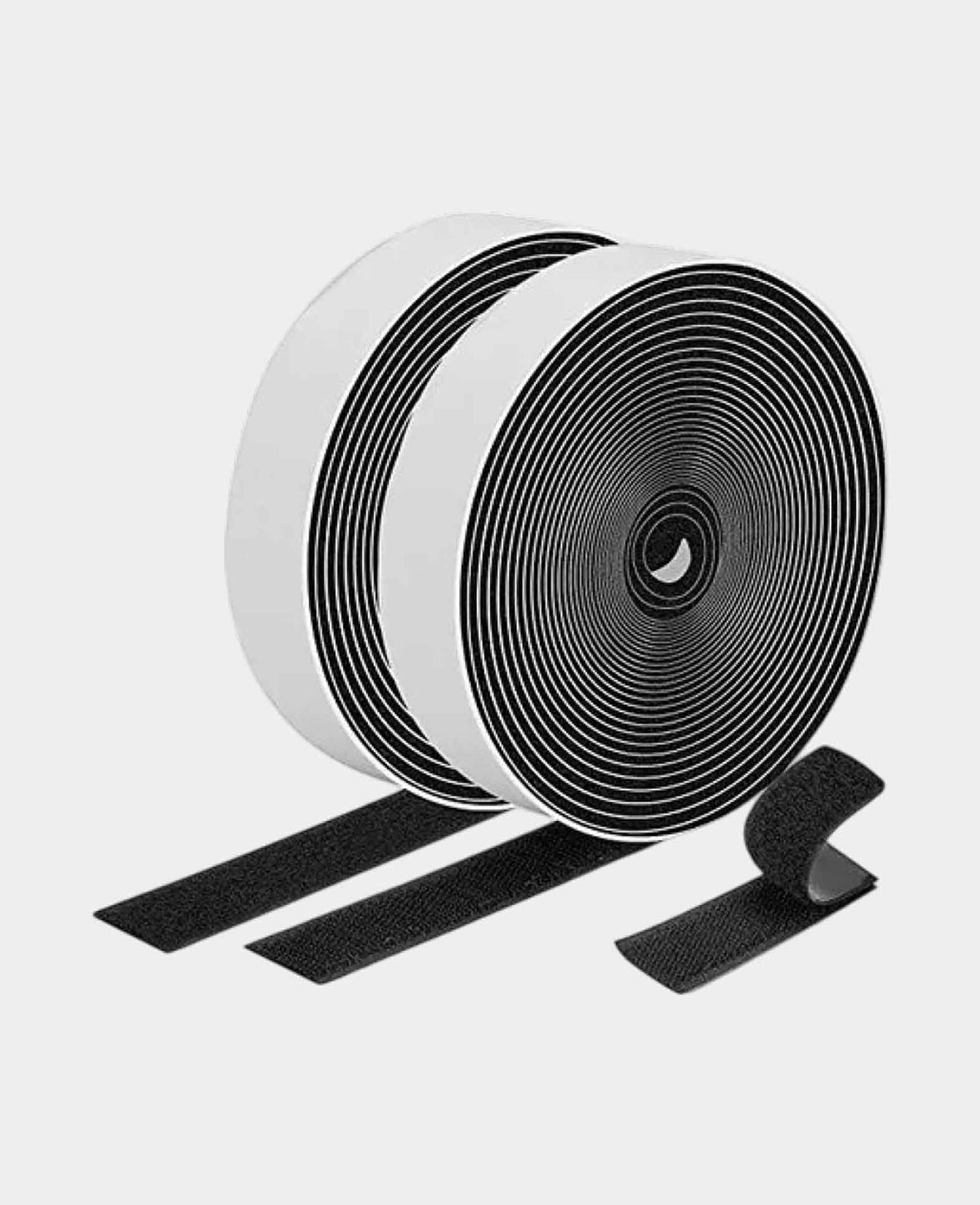 (20mmx5m) Universal Klettband Selbstklebender Klett - Schwarz