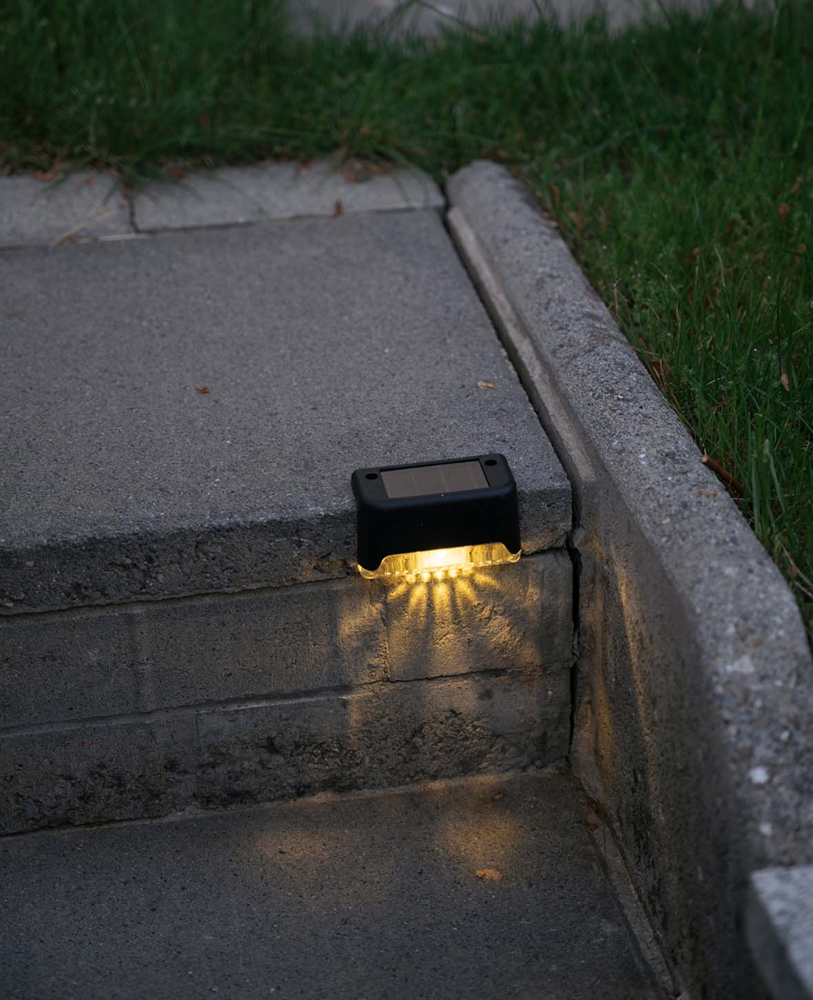 Solar Outdoor Lampe LED Leuchte für Treppen, 4er Set