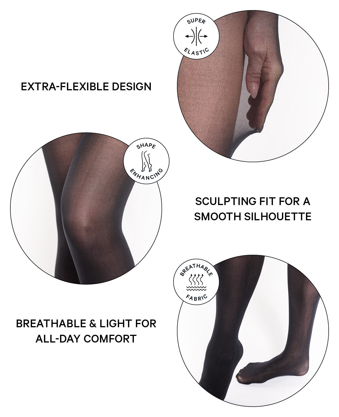 Elastische Winter Leggings Damen Strumpfhose Fashion Stretch Nylonstru