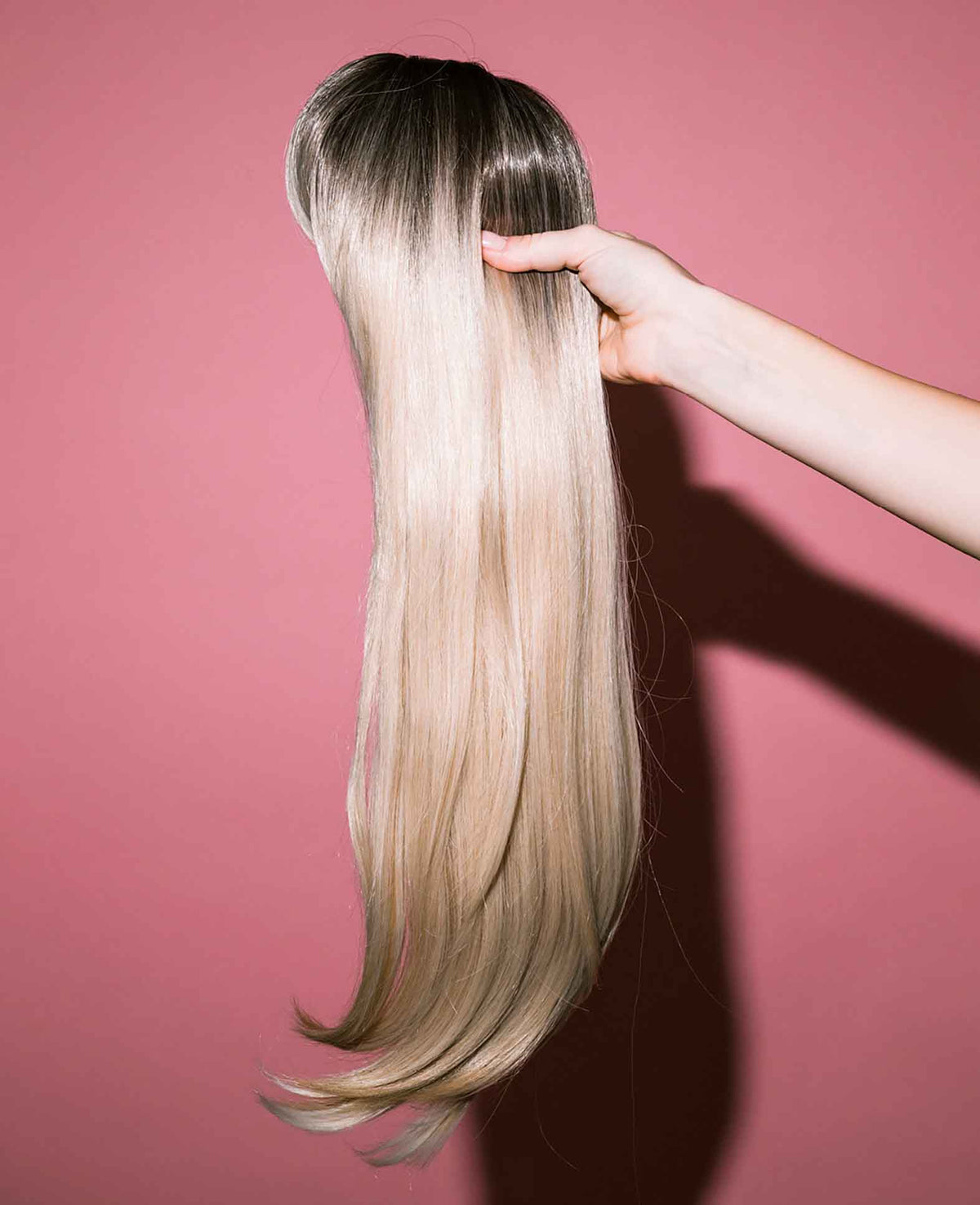 (60cm) Lange Kunsthaar Perücke Synthetic Wig Perücke mit verstellbarer