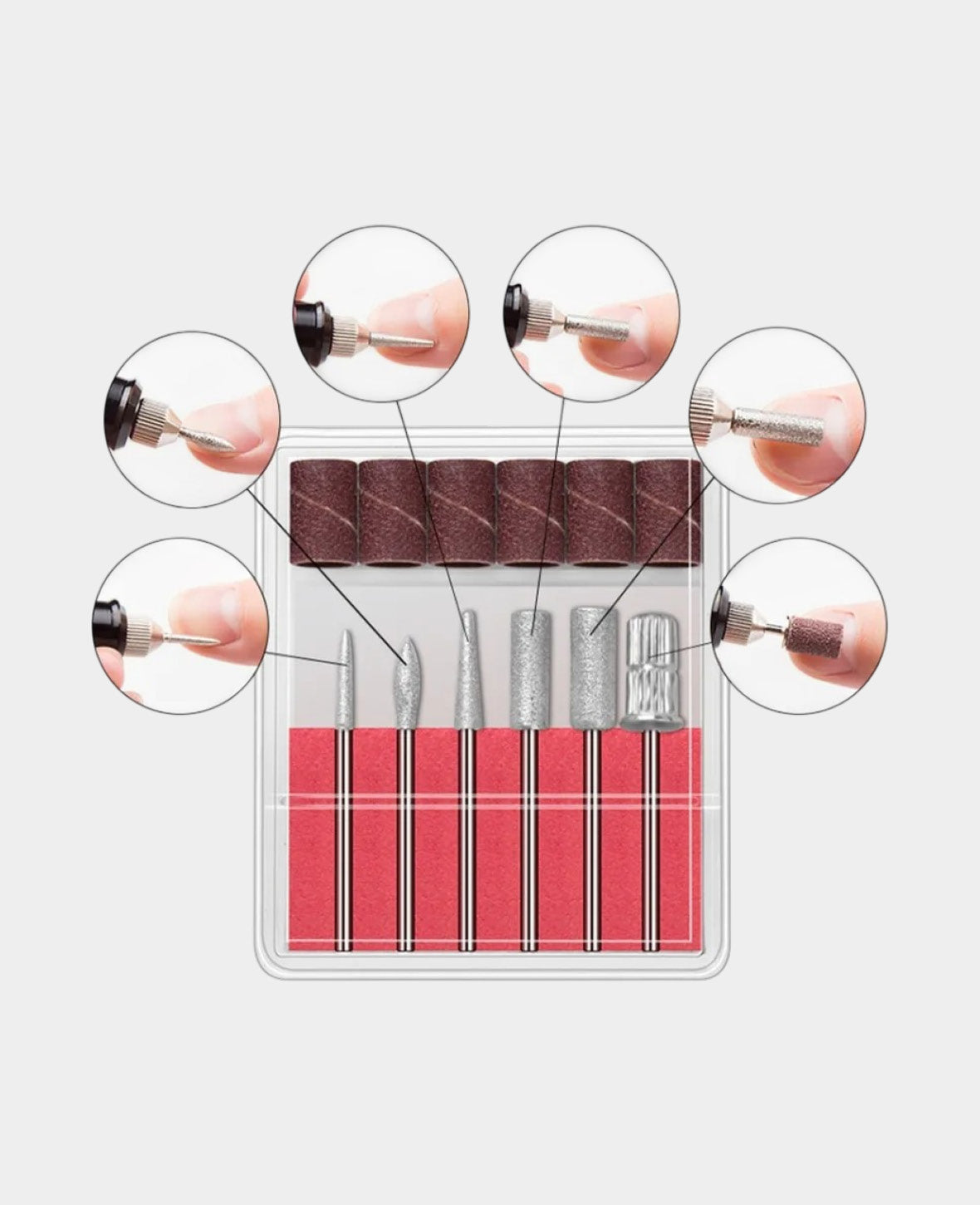 (6-in-1) Electric Nail Drill Nail File Polisher