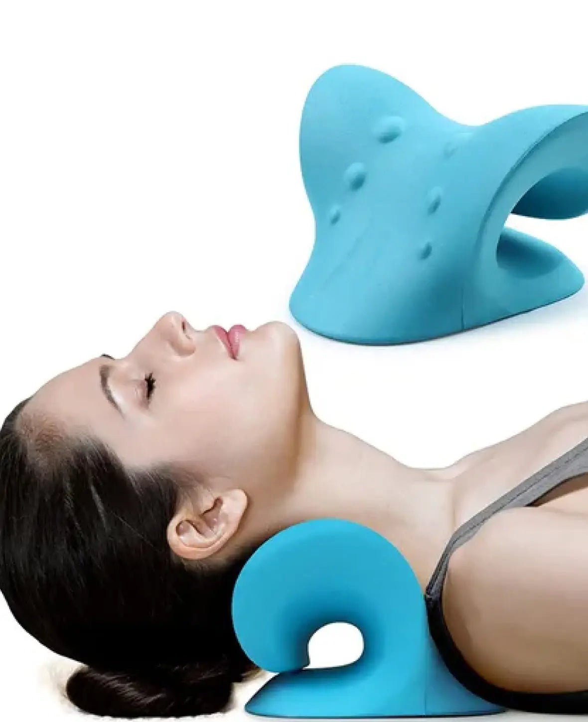 Neck Massage Pillow Cervical Spine Relaxation - Blue