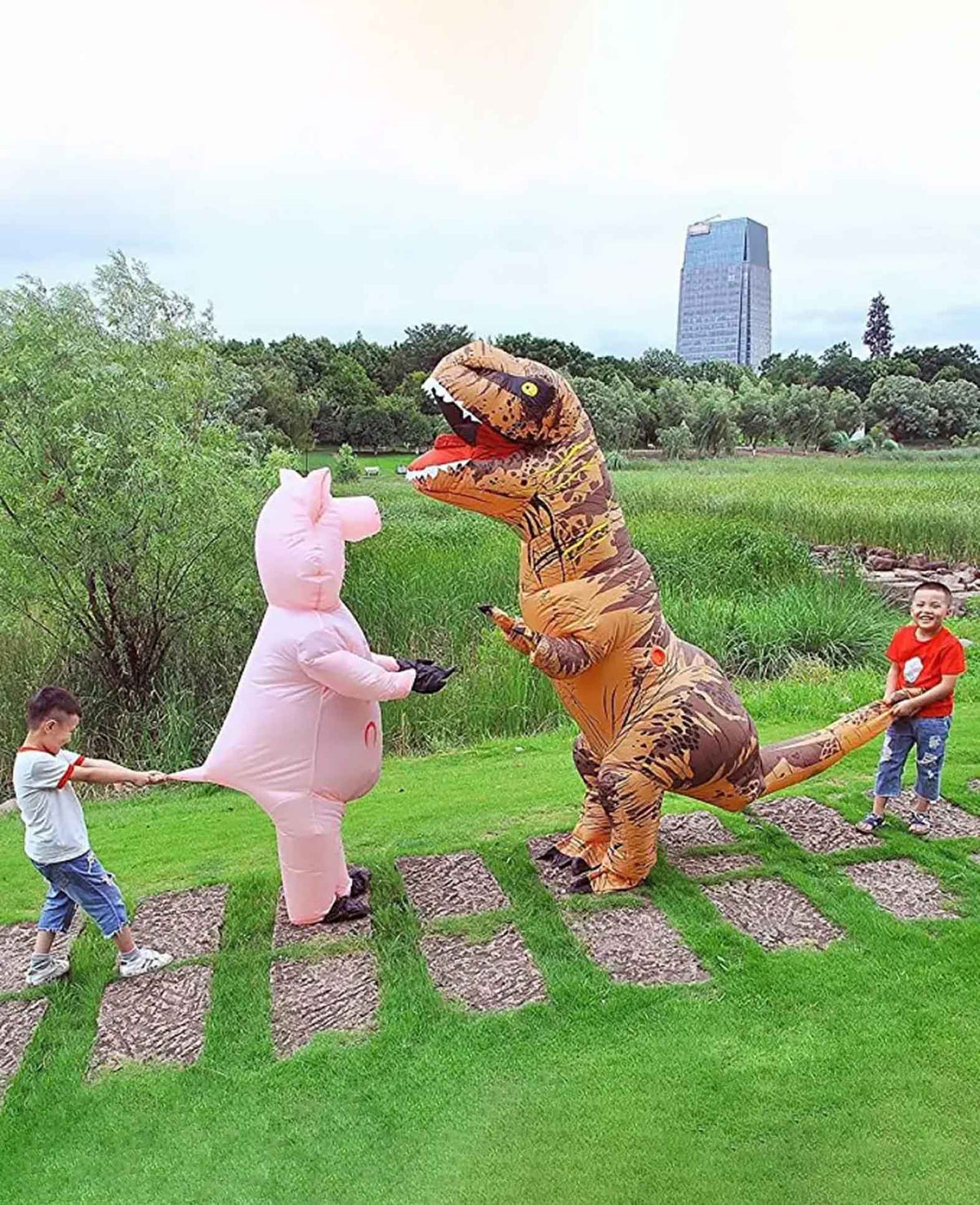 Inflatable Dinosaur Costume – Carnival & Party, 160-170cm
