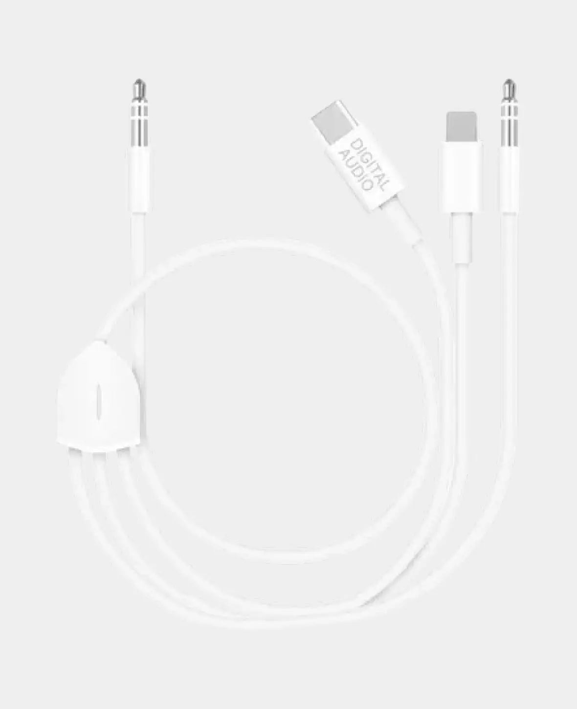 (120cm) 3-in-1 Lightning / 3.5mm AUX / USB C to 3.5mm AUX Music Adapter