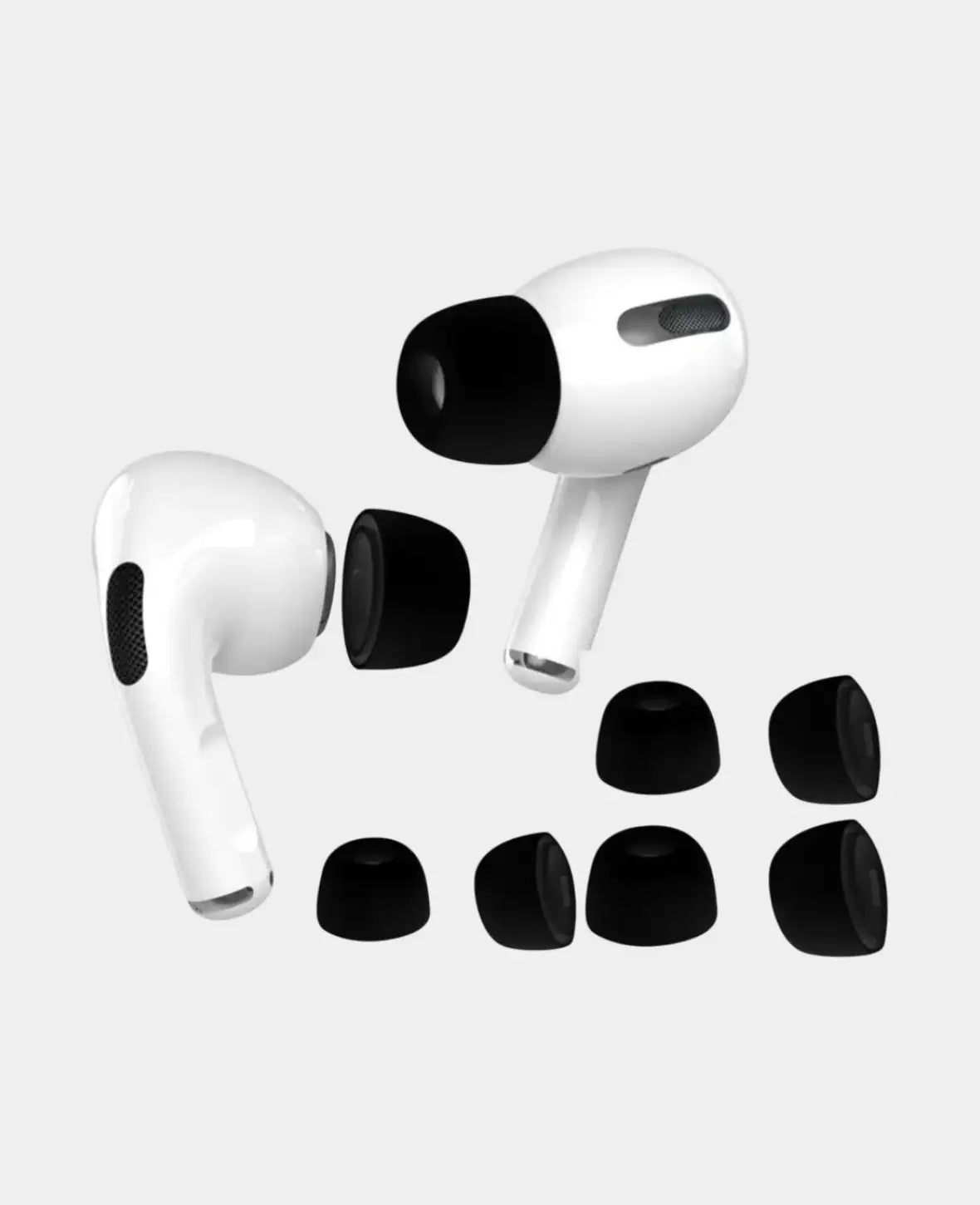 (6-piece set) Size S/M/L Silicone Airpods Pro / Pro 2 Ear Tips black