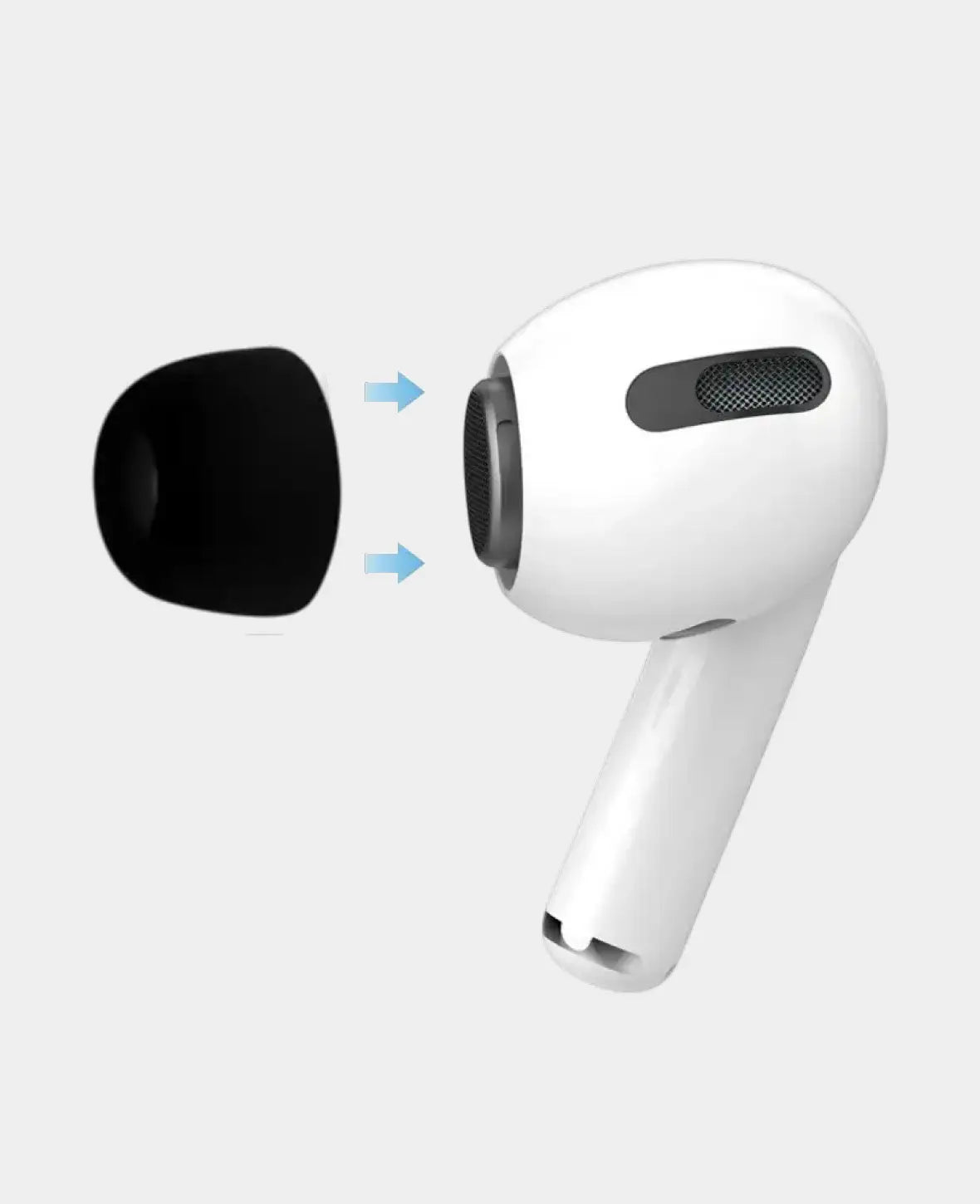 (6-piece set) Size S/M/L Silicone Airpods Pro / Pro 2 Ear Tips black