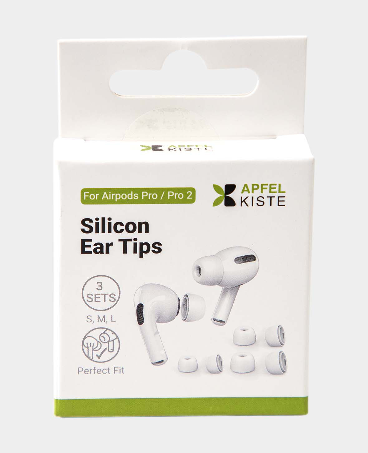 (6-piece set) Size S/M/L Silicone Airpods Pro/Pro 2 Ear Tips white