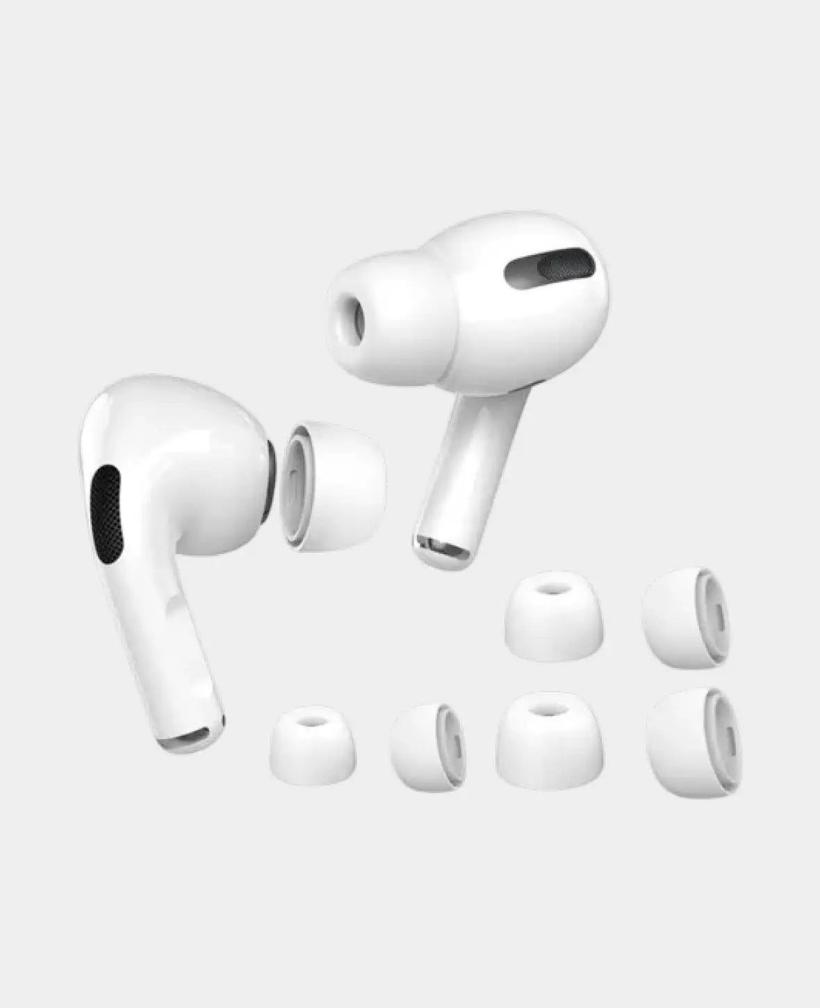 (6-piece set) Size S/M/L Silicone Airpods Pro/Pro 2 Ear Tips white