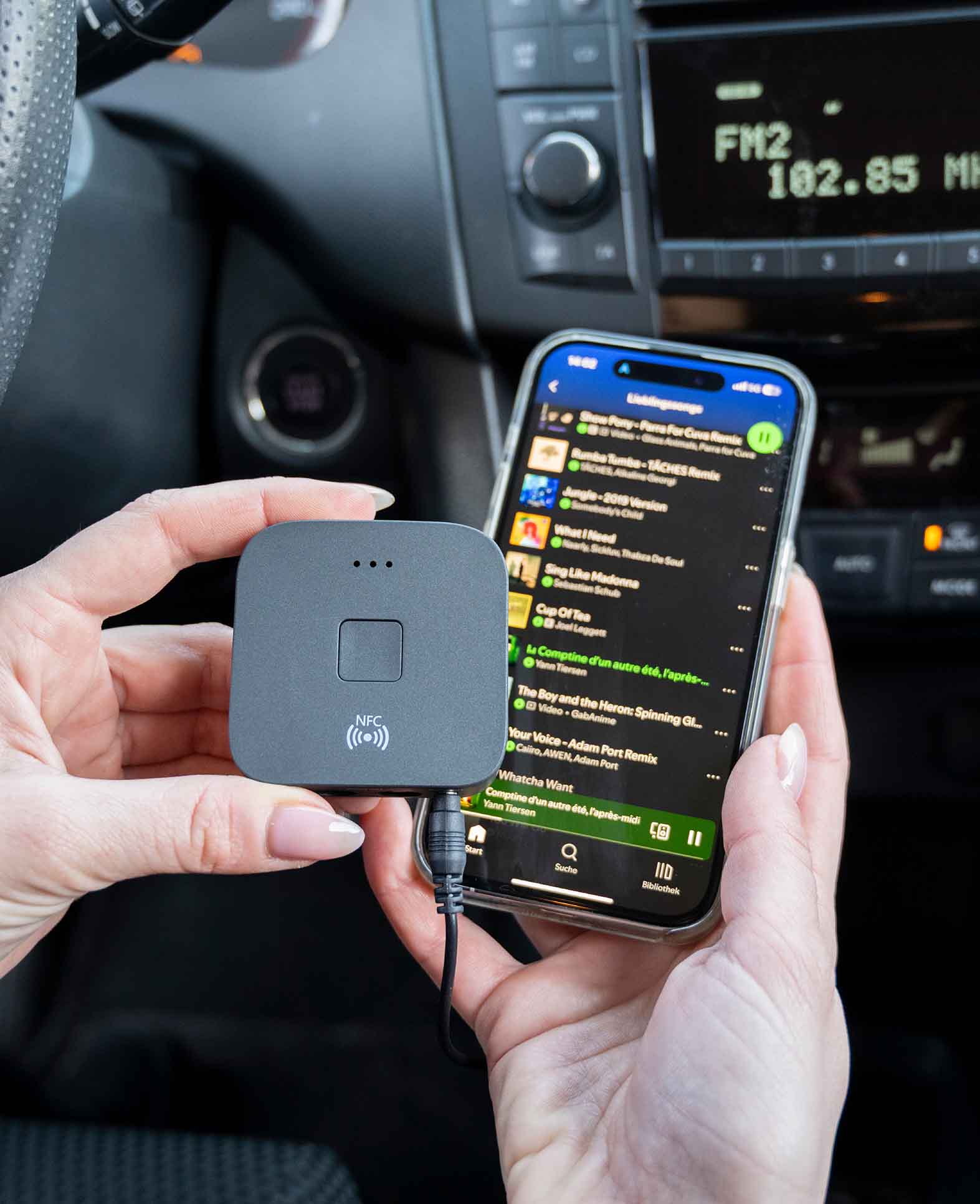 2-in-1 NFC Bluetooth 5.0 HD Audio Receiver with 3.5mm Jack / RCA - S