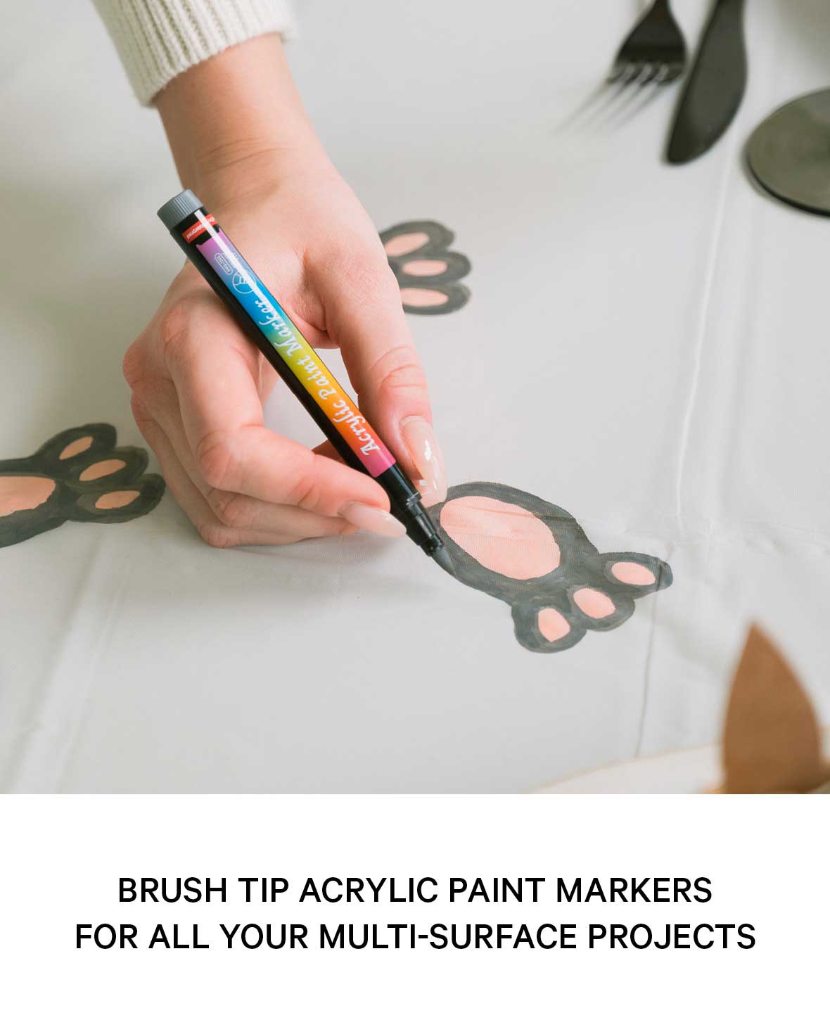 Wasserfeste Acryl Permanent Brush Marker Lack Mal Stifte, 30 Stk.