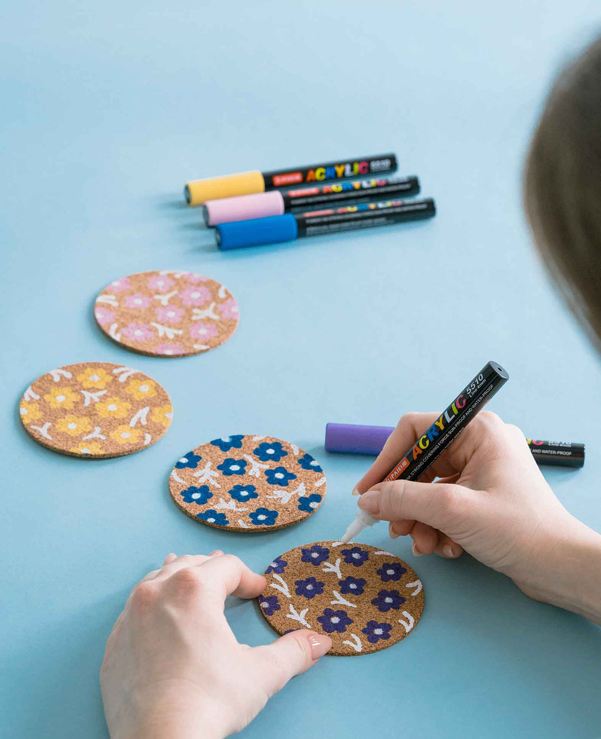 Wasserfeste Acryl Permanent Marker Pigment Stifte, 4 mm, 24 Stk.