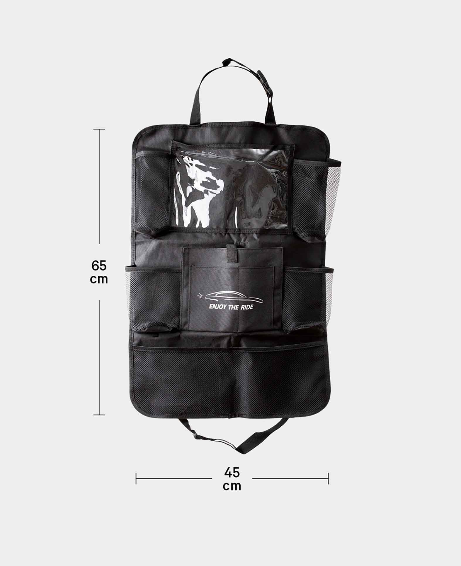 (65x45cm) Car Seat Storage Hanging Bag Organizer Backseat Pocket