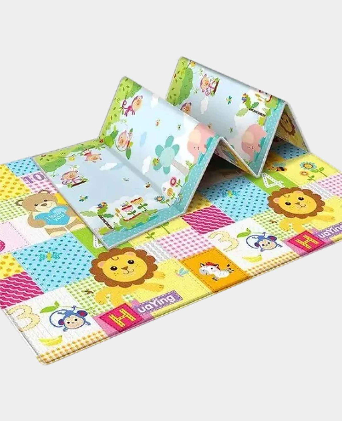 Faltbare Schaumstoff Spielmatte Doppelseitiger - Bunt, 180x100cm