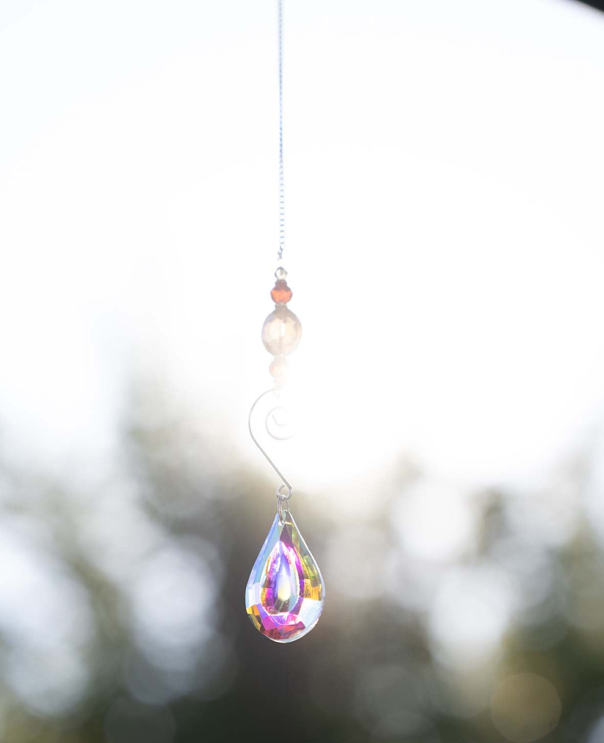 (Lot de 9) Décoration fenêtre en cristal, carillon éolien arc-en-ciel, attrape-soleil, pendentif