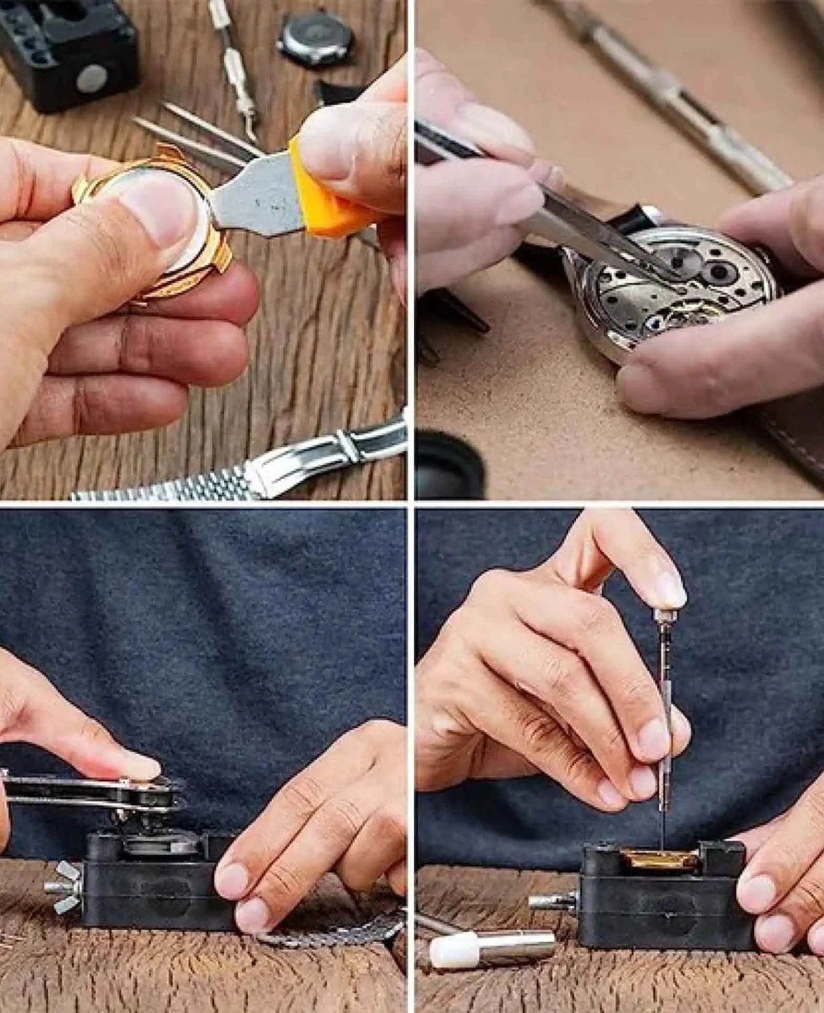(149-tlg. Set) Universal Uhrenwerkzeug Set für Uhrenreparatur mit Pinz