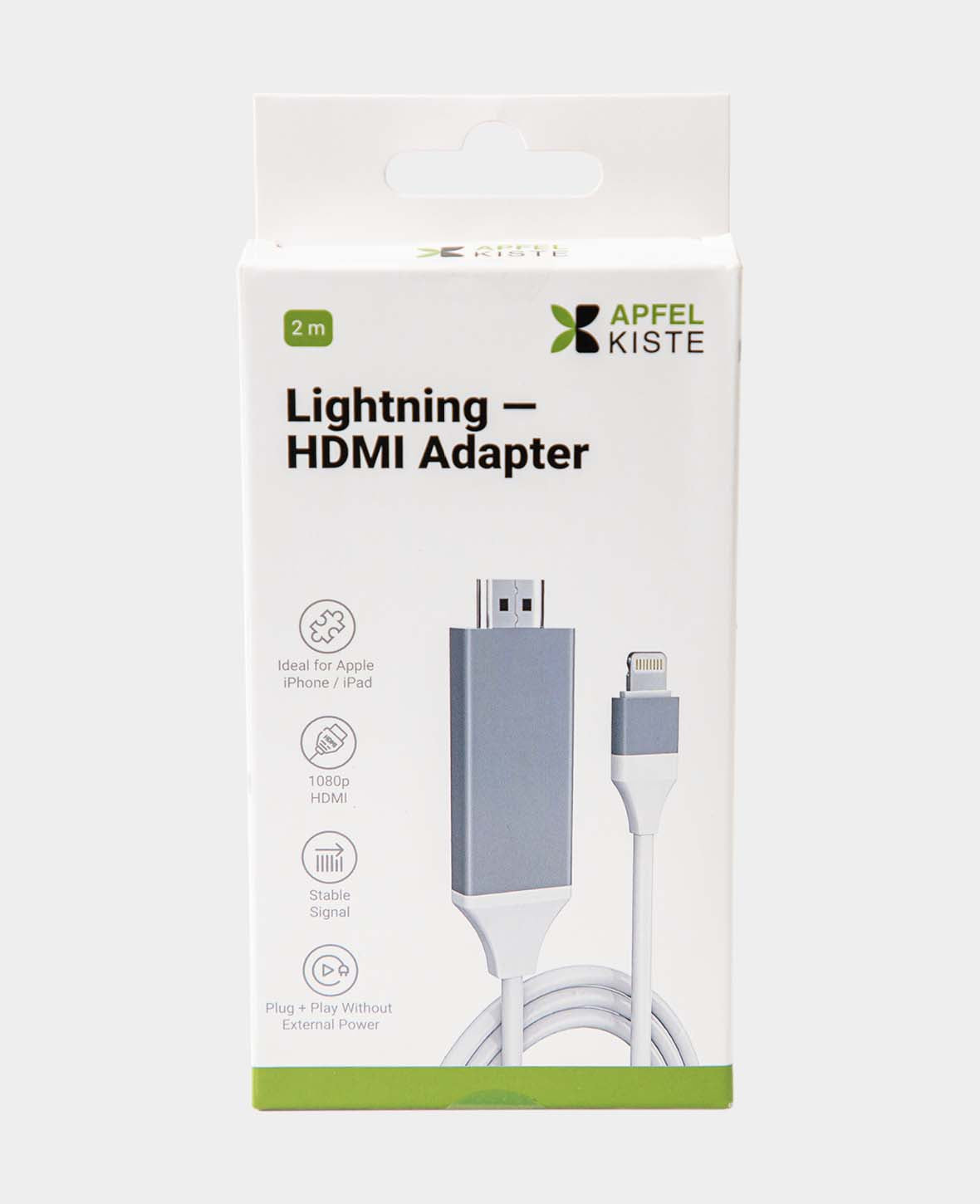 (2m) Lightning to HDMI 1080p Converter Adapter Cable for Apple iPhone