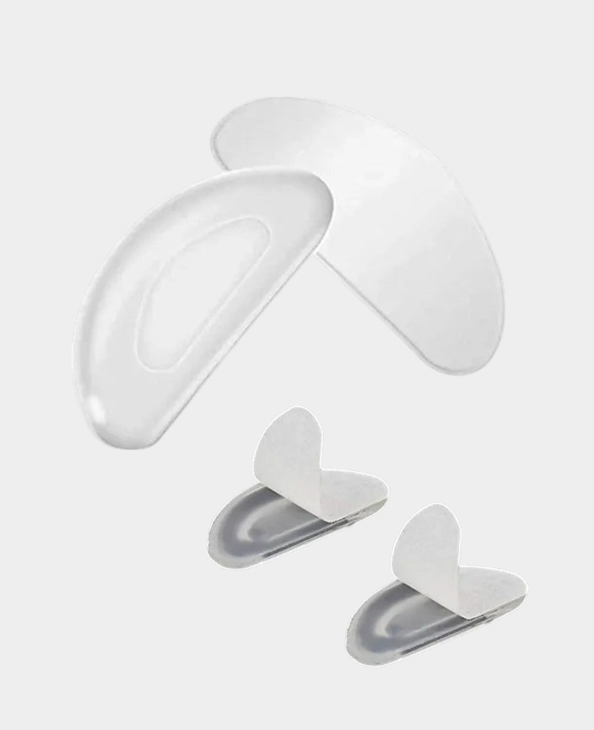 (20 Pcs Set) Silicone Glasses Pads Anti-Slip Nose Bridge Pads Self-Adhesive