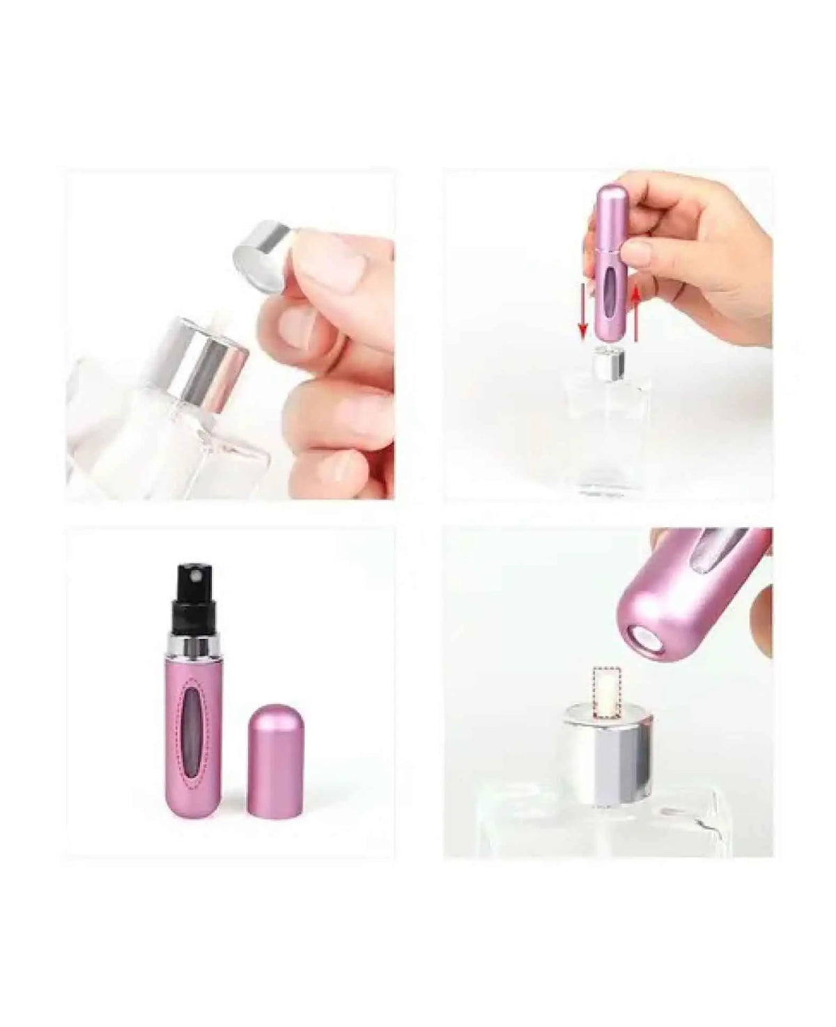 (Lot de 3) Mini vaporisateur de parfum rechargeable de voyage 5ml
