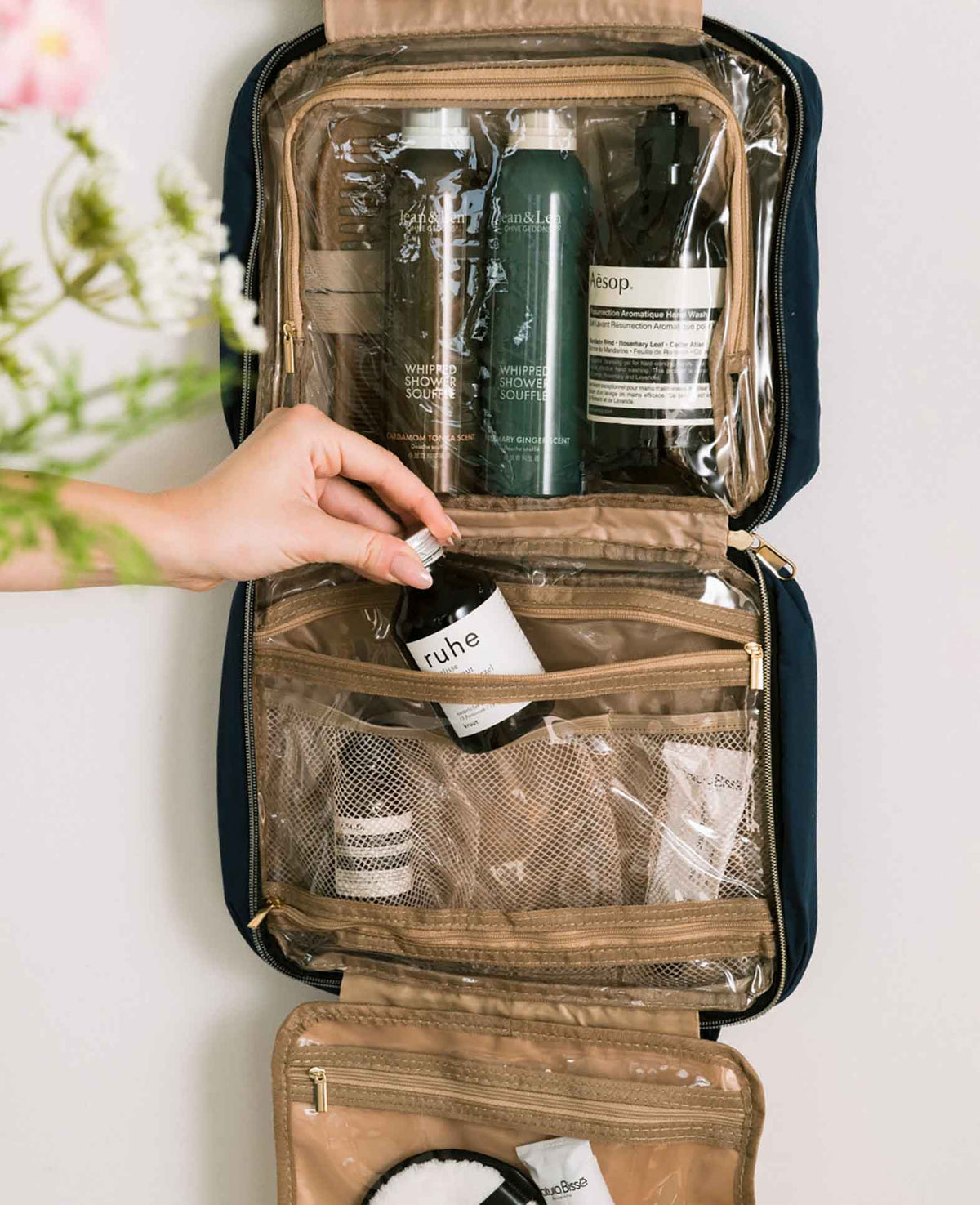 (30x22cm) Travel Toiletry Bag Cosmetic Make Up Pouch Necessaire Organi