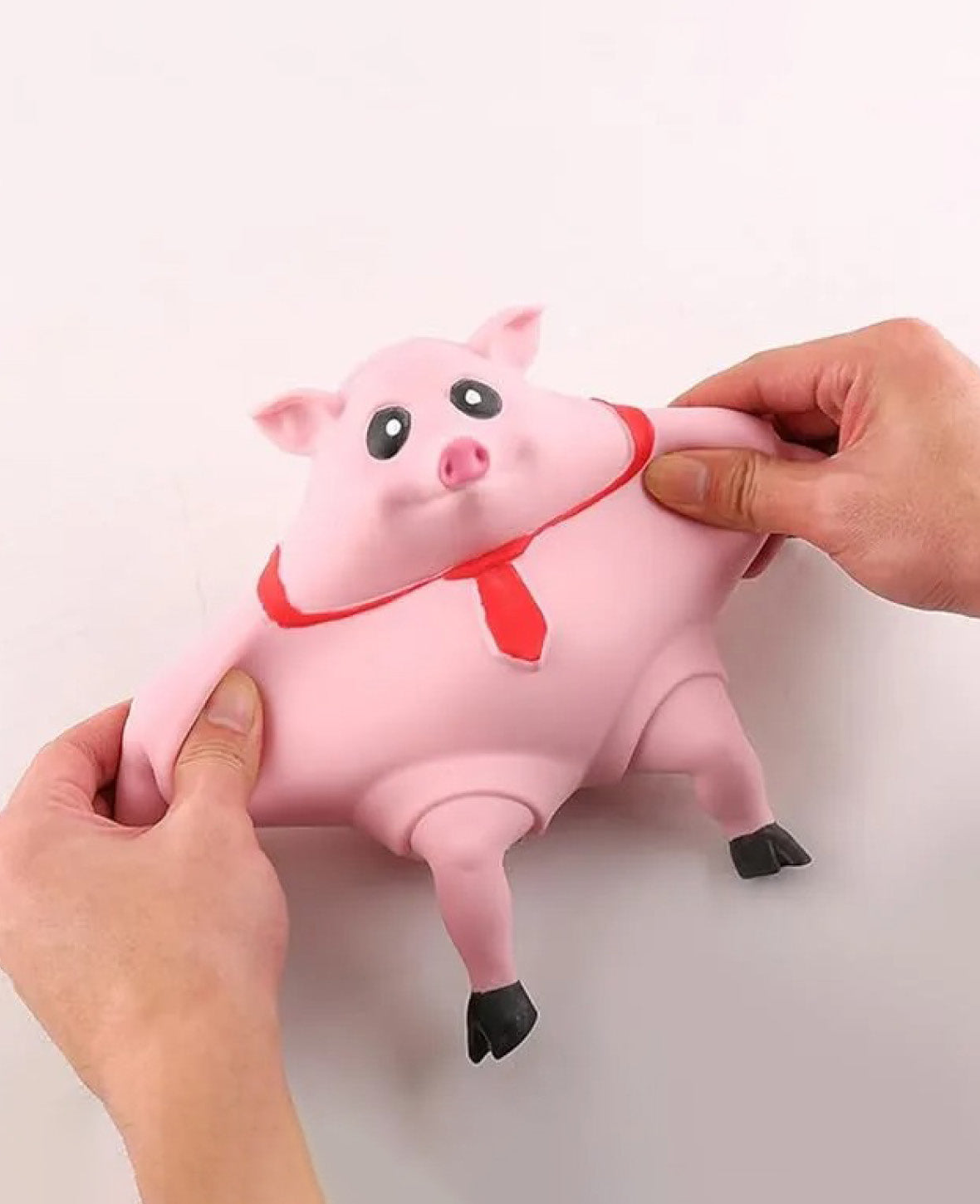 Anti Stress Knautsch Schwein Squeeze Spielzeug Squishy Pig - Rosa, 14.5x10cm