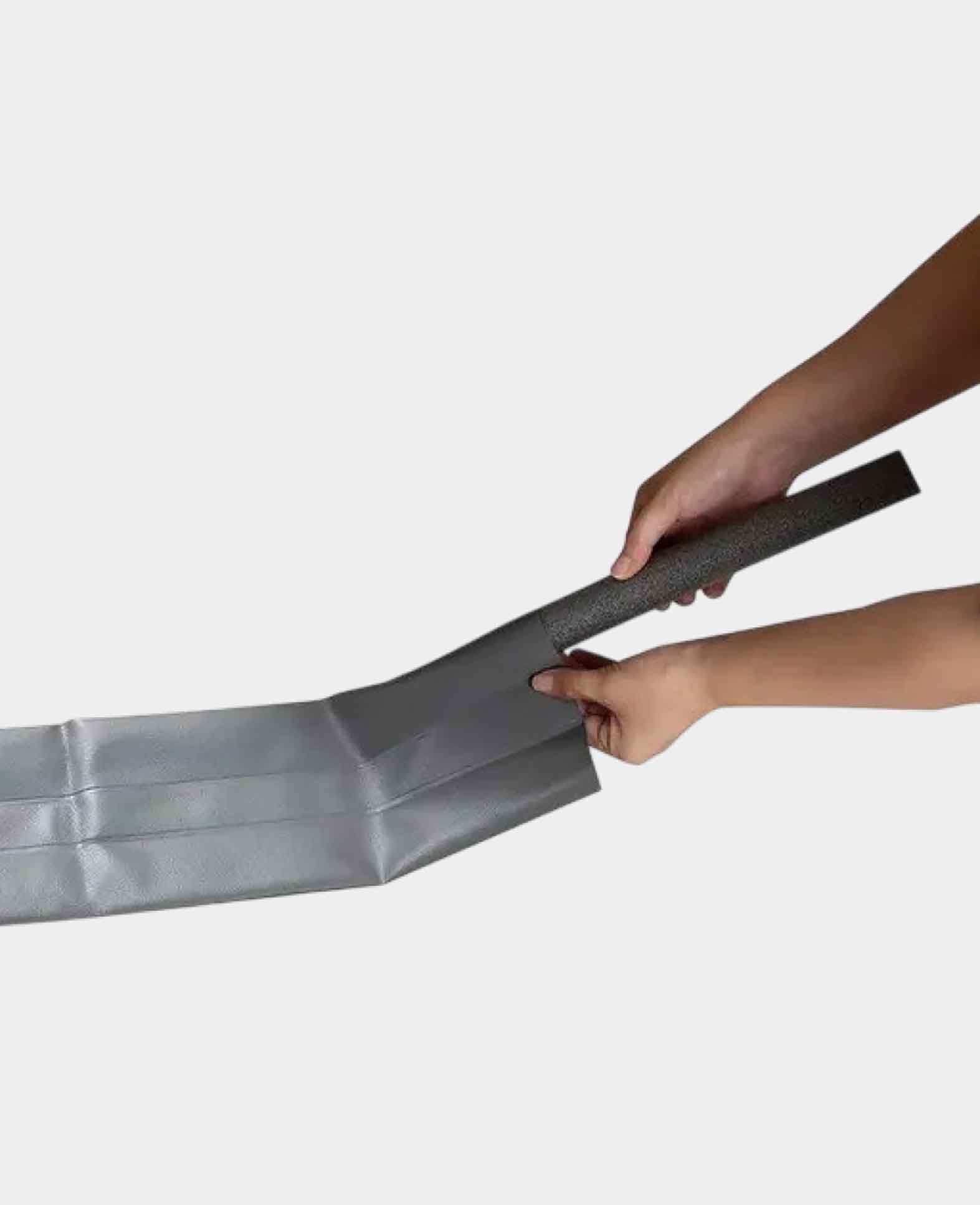 (96cm) Zugluft Stopper Tür Isolierung Doppel Bodendichtung - Schwarz