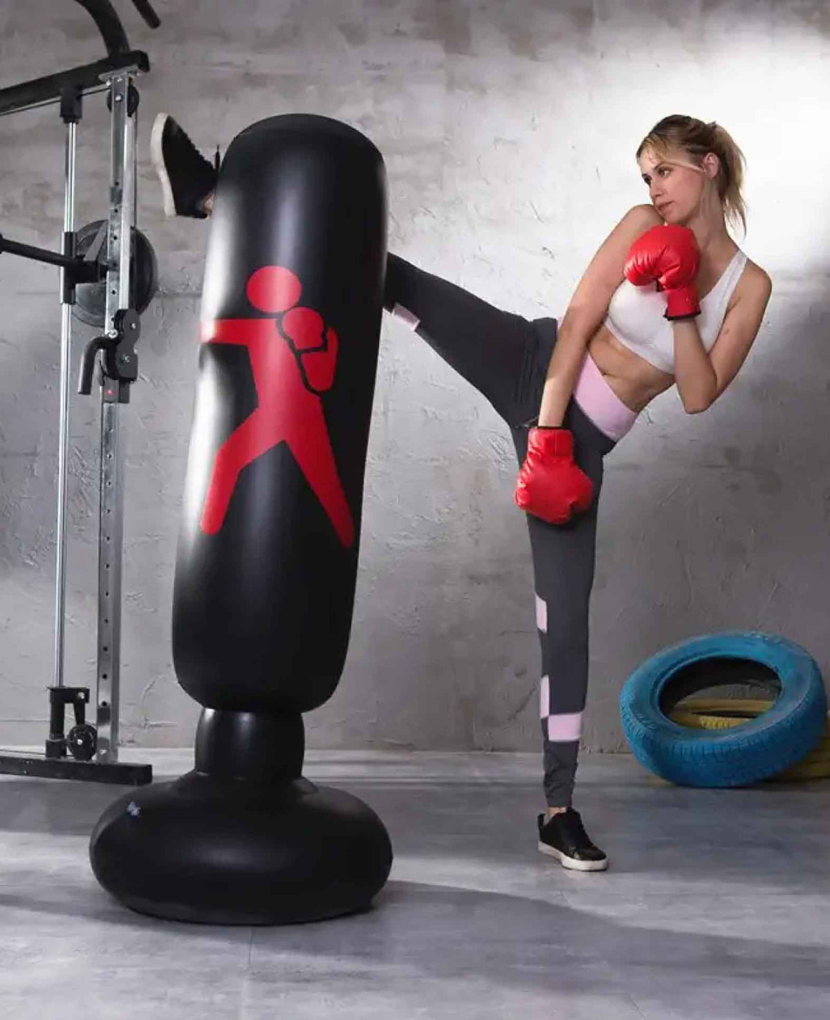 (160cm) Inflatable Freestanding Punching Bag Tr