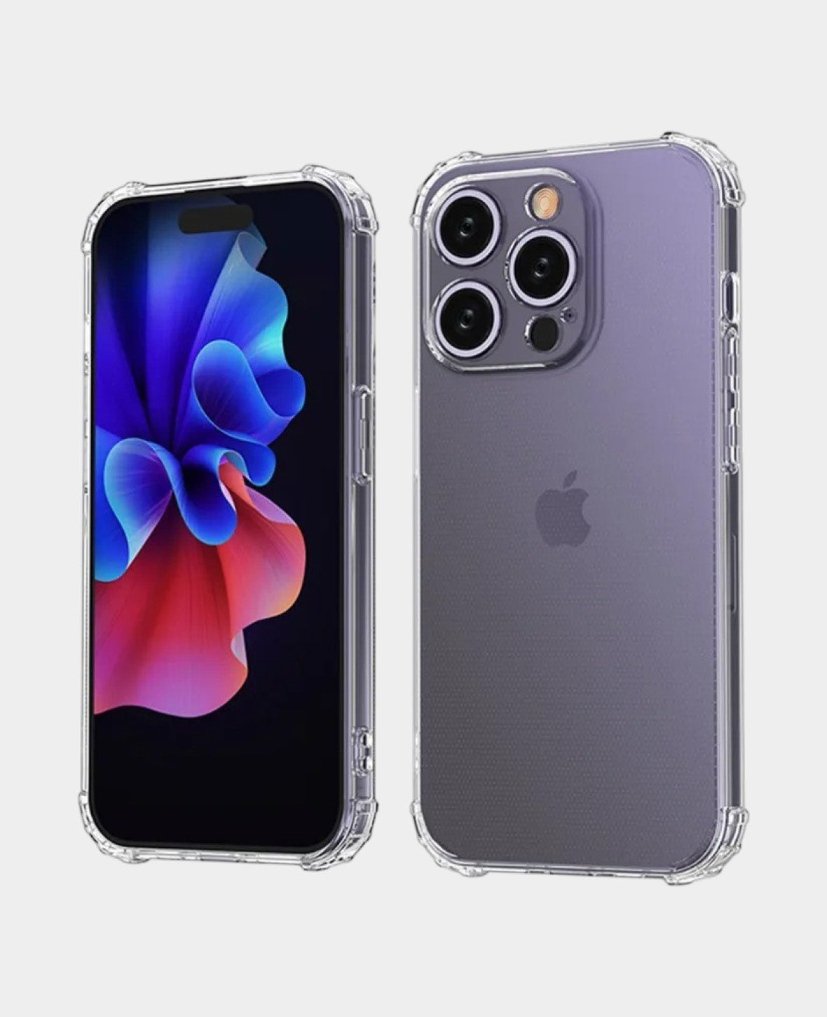 iPhone 15 Pro Rubber Case Air Cushion Drop Protection with Camera Protection - Tr