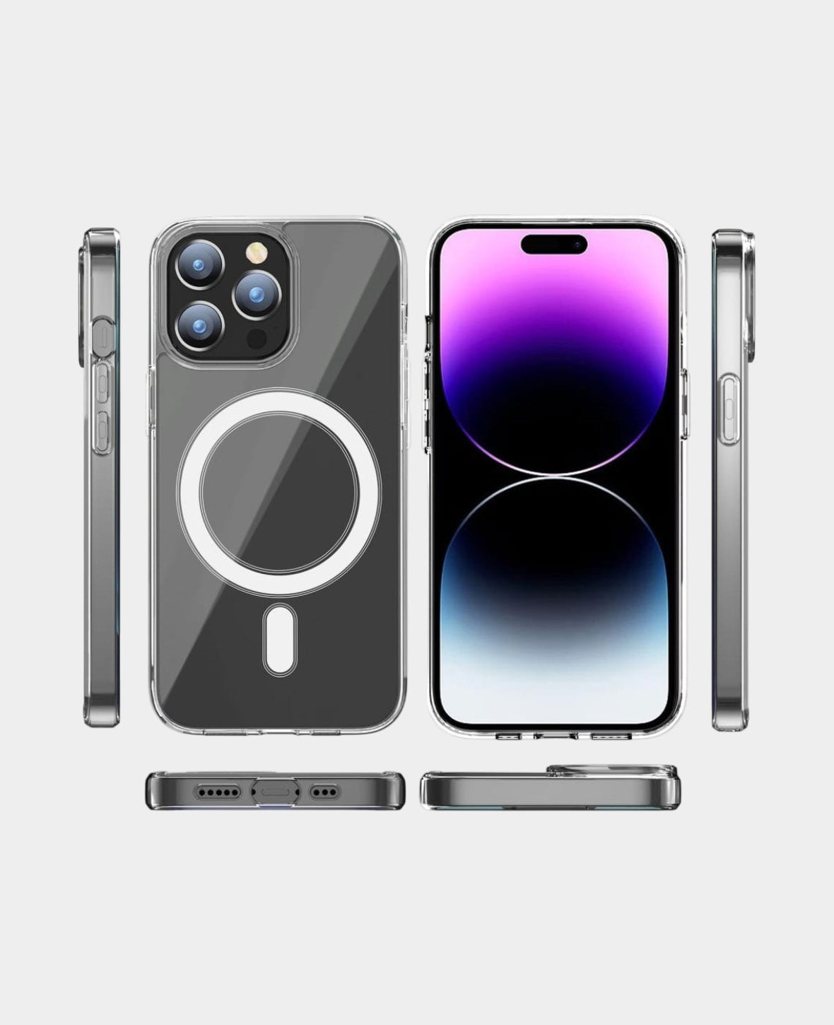 iPhone 15 Pro Max MagSafe Hybrid Case TPU Bumper Acrylic Back - Tr