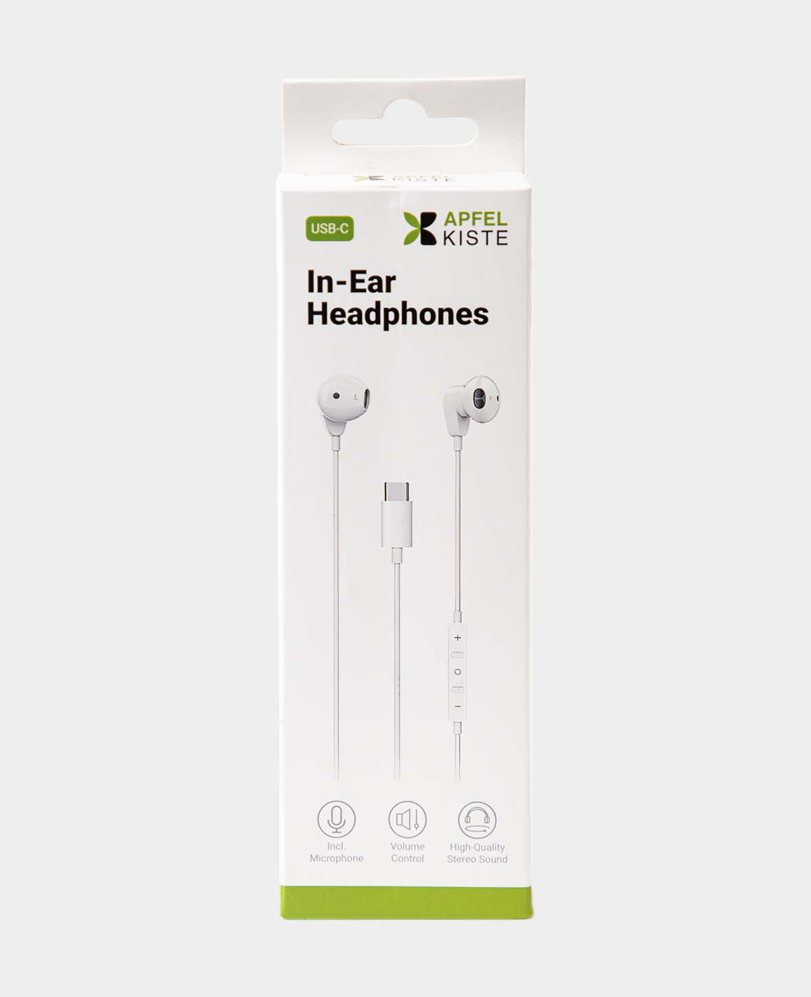 In-Ear Headphones USB-C with Microphone and Volume Control - W