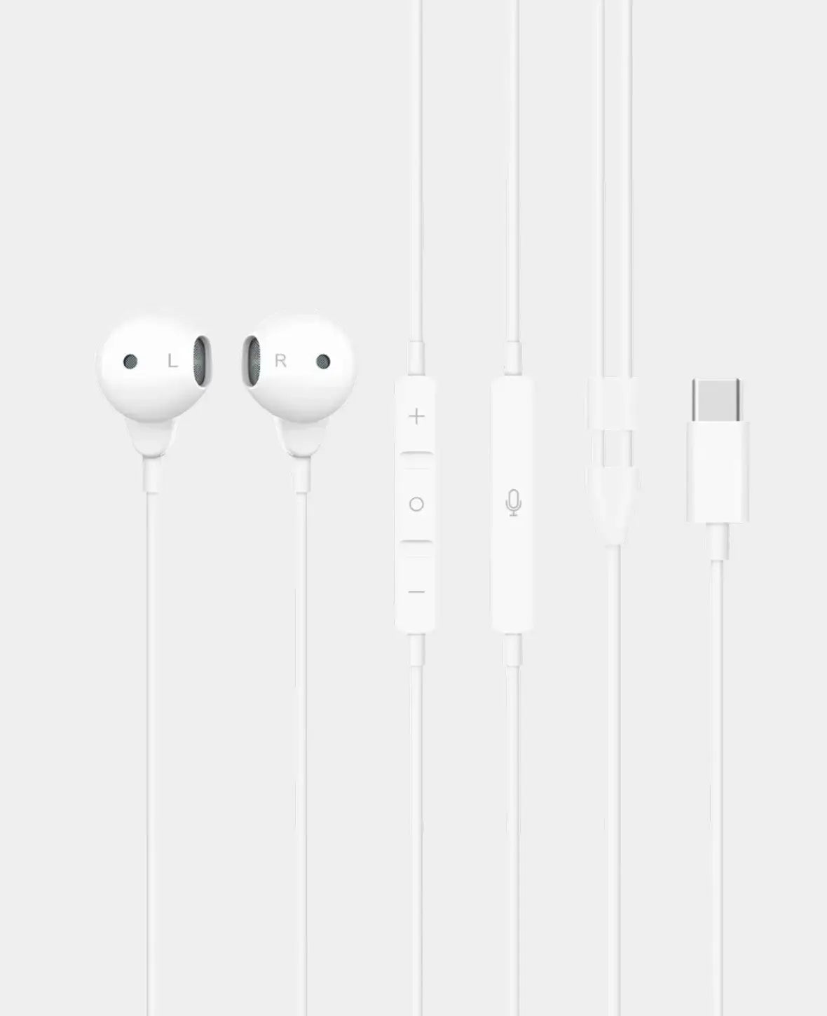 In-Ear Headphones USB-C with Microphone and Volume Control - W