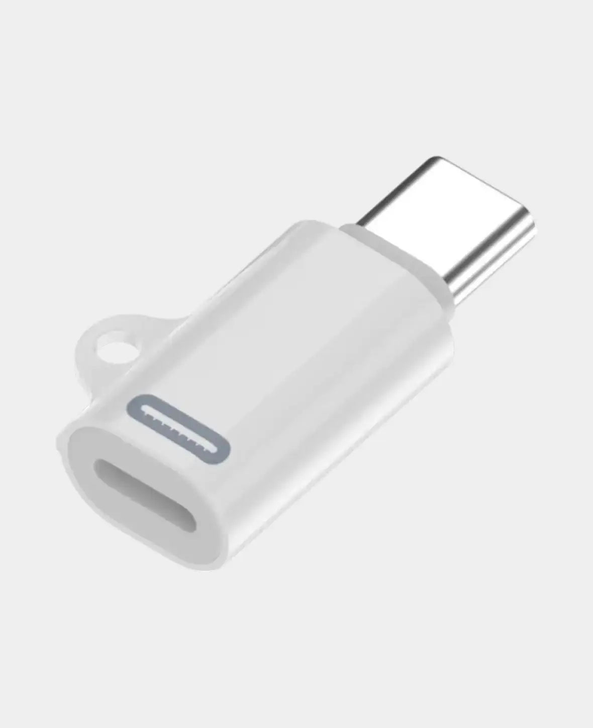 (PD/27W) USB C to Lightning Mini Converter Adapter for iPhone 15 - White