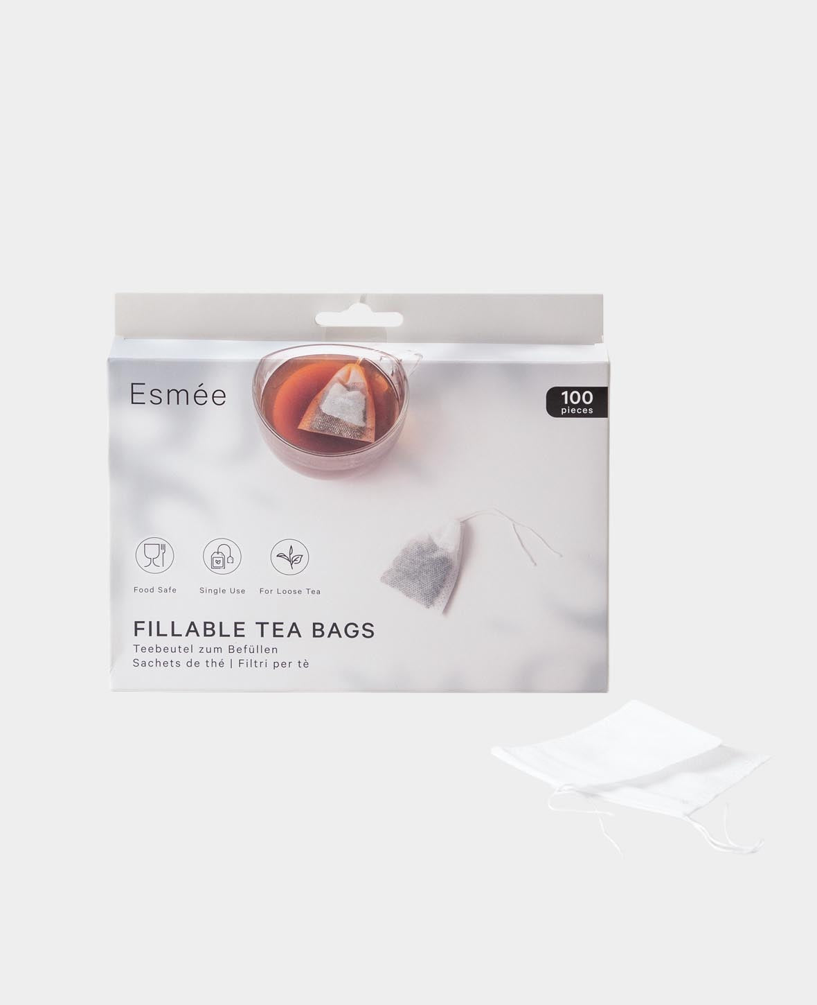 (100 pcs set) Tea Bags for Self-Filling DIY Filter Bags for Loose Tea