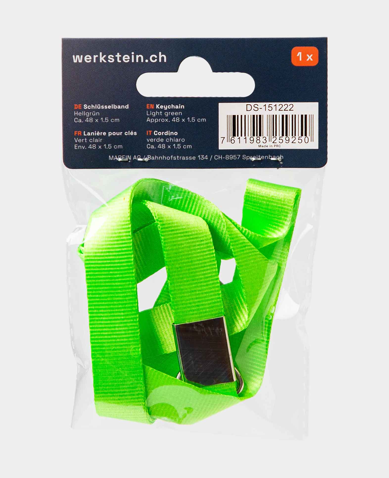 (48cm) Anti-Lost Lanyard Neck Strap Keychain - Light Green