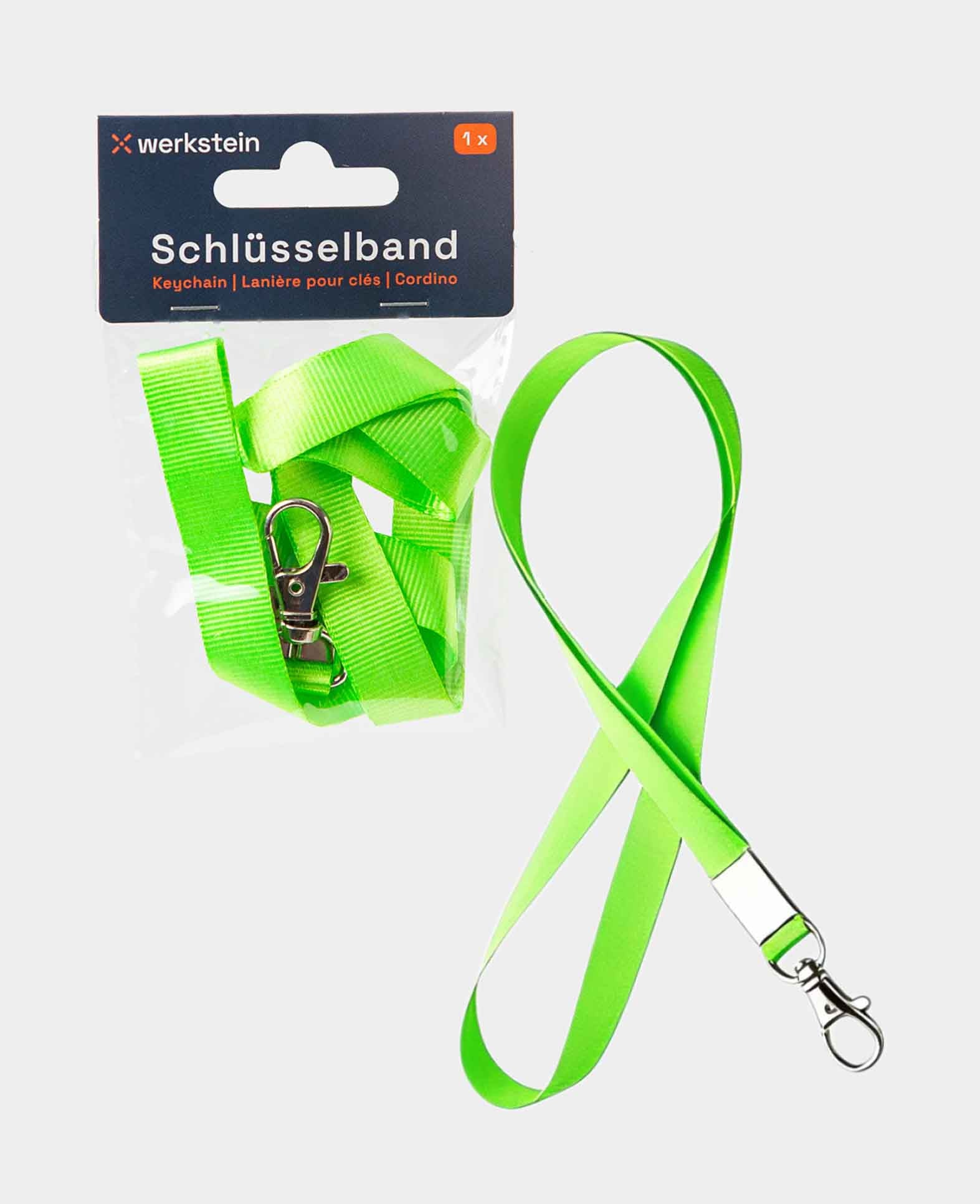 (48cm) Anti-Lost Lanyard Neck Strap Keychain - Light Green