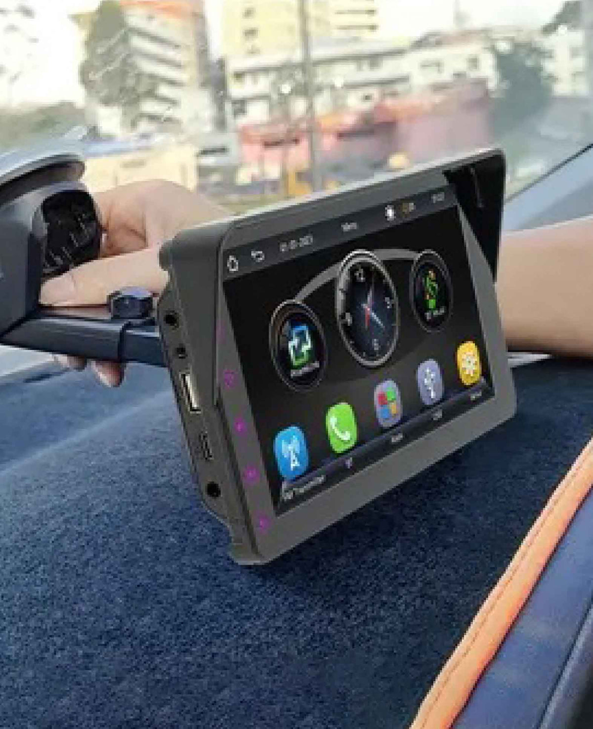 (182x104mm) Digitales Auto Radio FM Audio Transmitter Bluetooth
